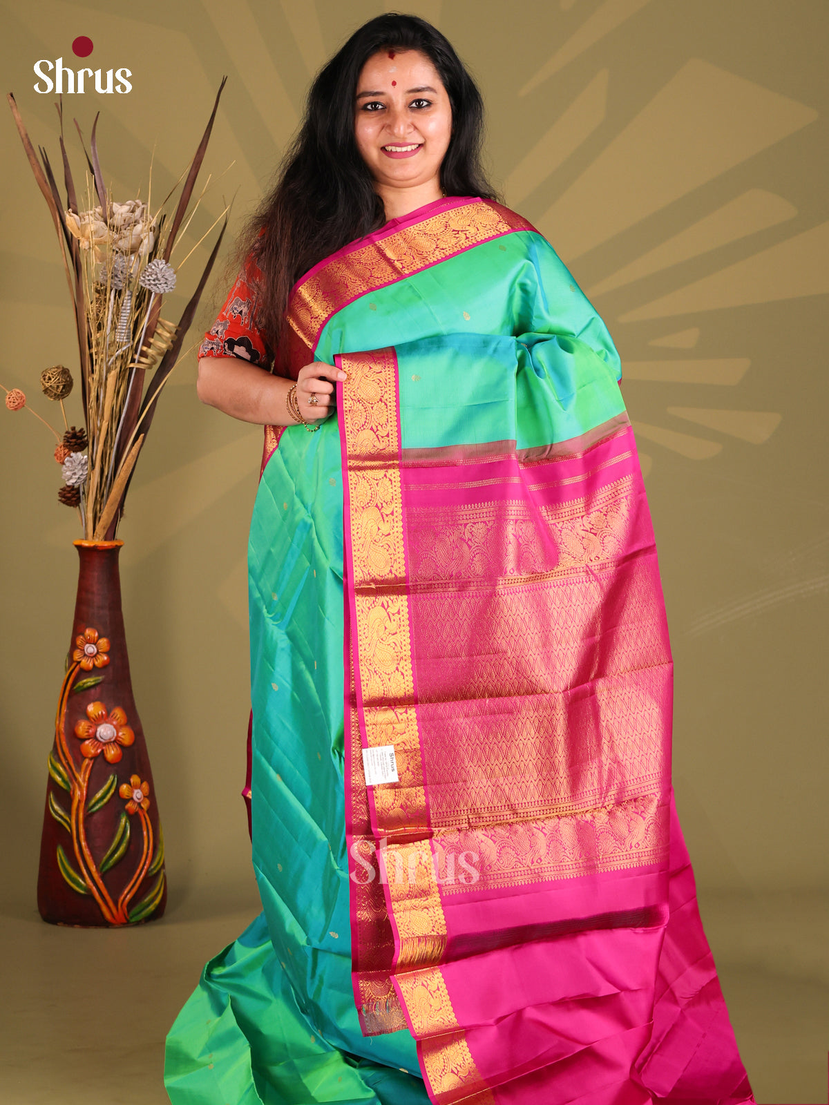 DGS11103 - Kanchipuram silk (HR) Saree - Shop on Shrus.com