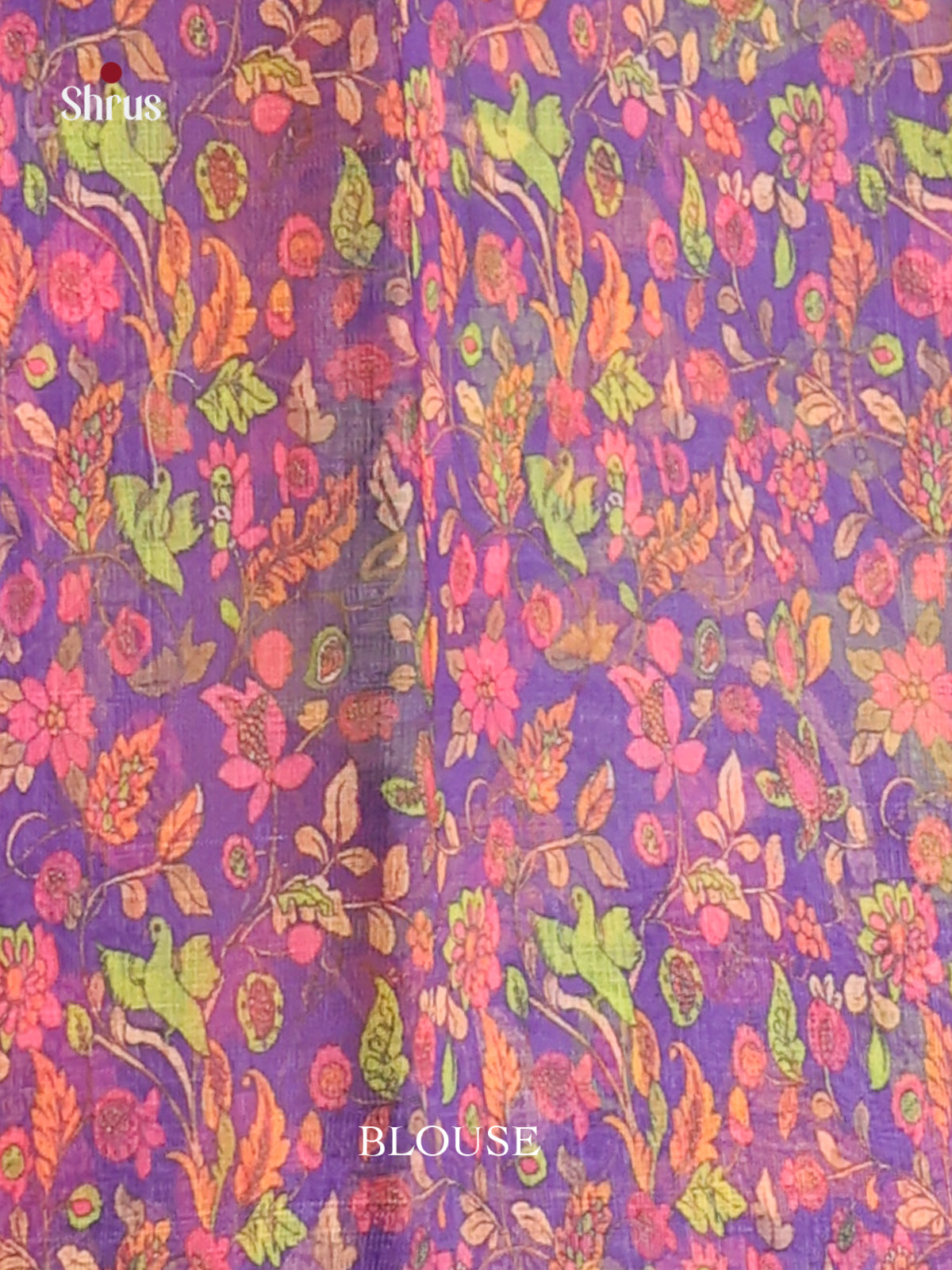 Green & Purple - Linen Cotton Saree - Shop on Shrus.com