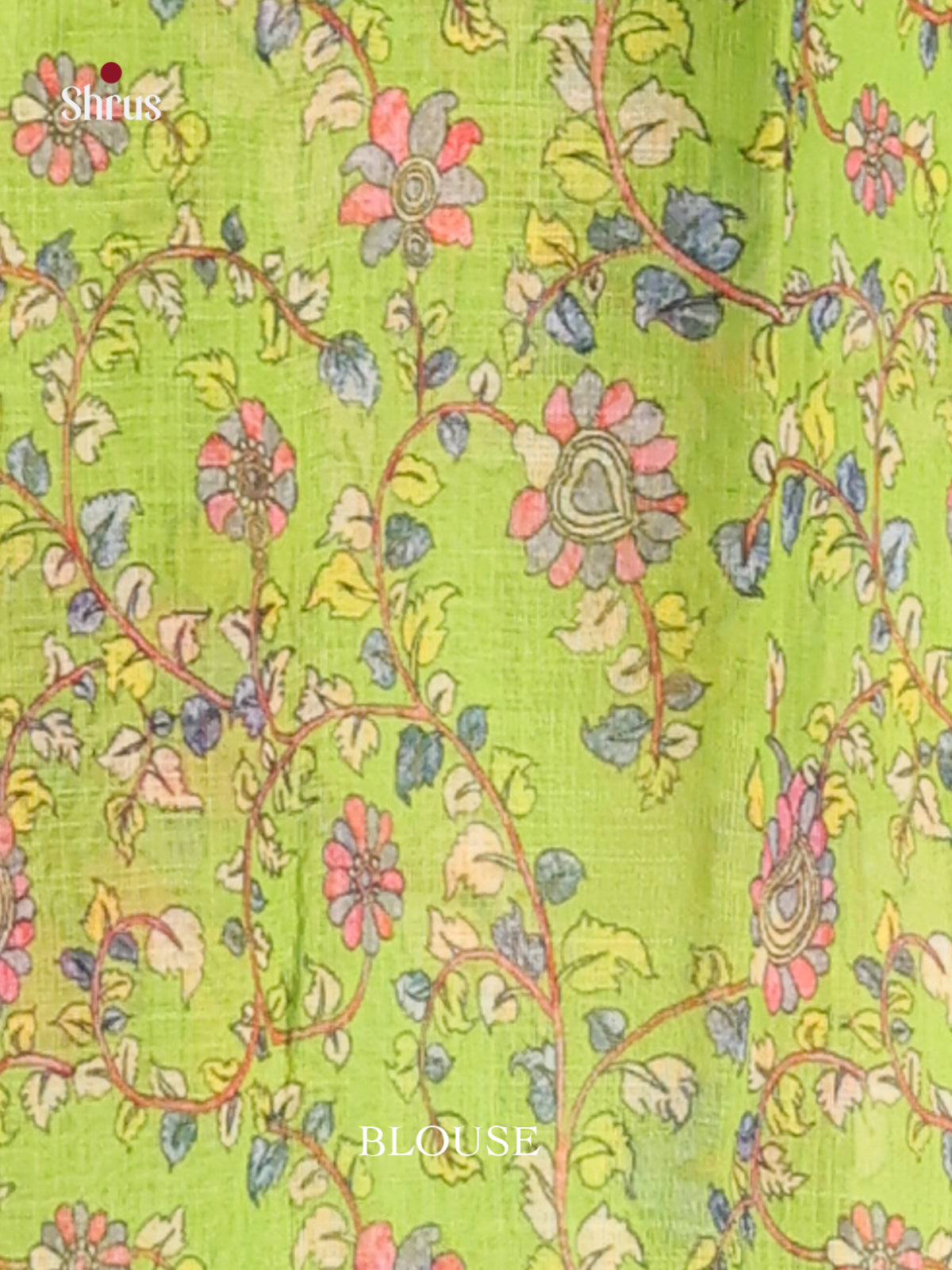 Purple & Green - Linen Cotton Saree - Shop on Shrus.com