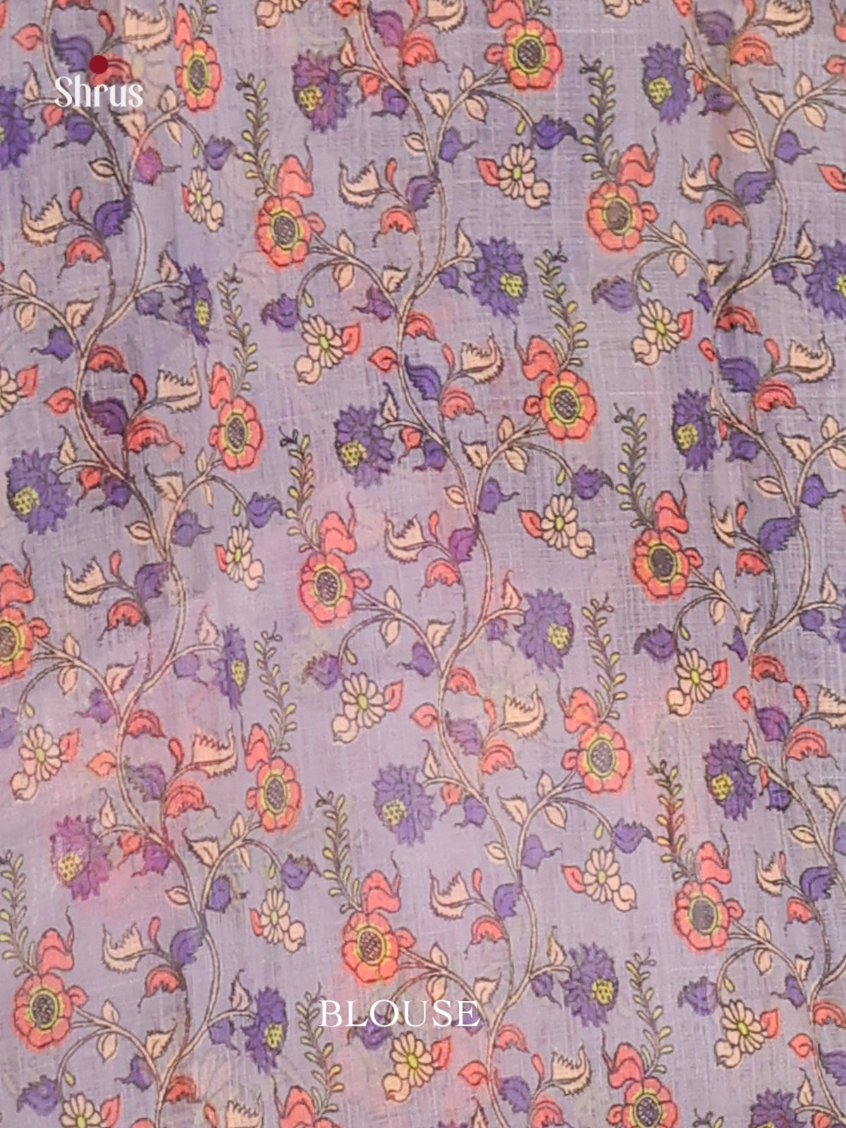 Peach & Grey - Linen Cotton Saree