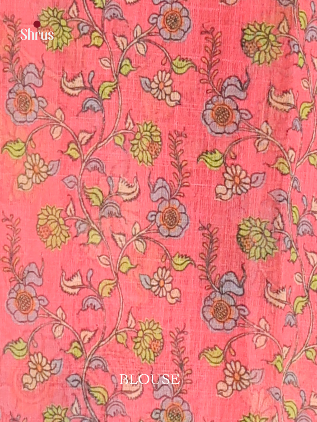 Grey & Pink - Linen Cotton Saree - Shop on Shrus.com