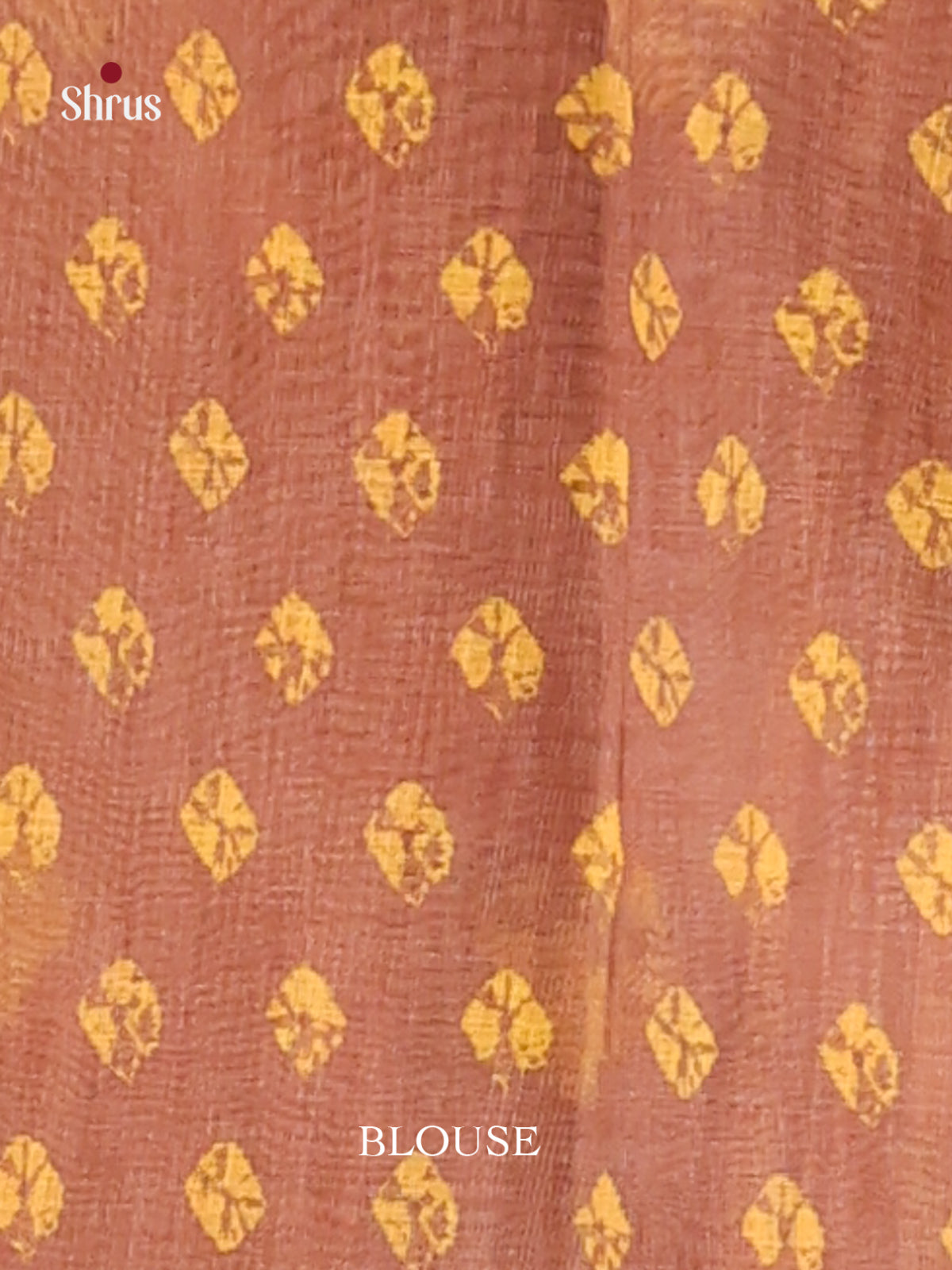 Yellow & Brown - Linen Cotton Saree - Shop on Shrus.com