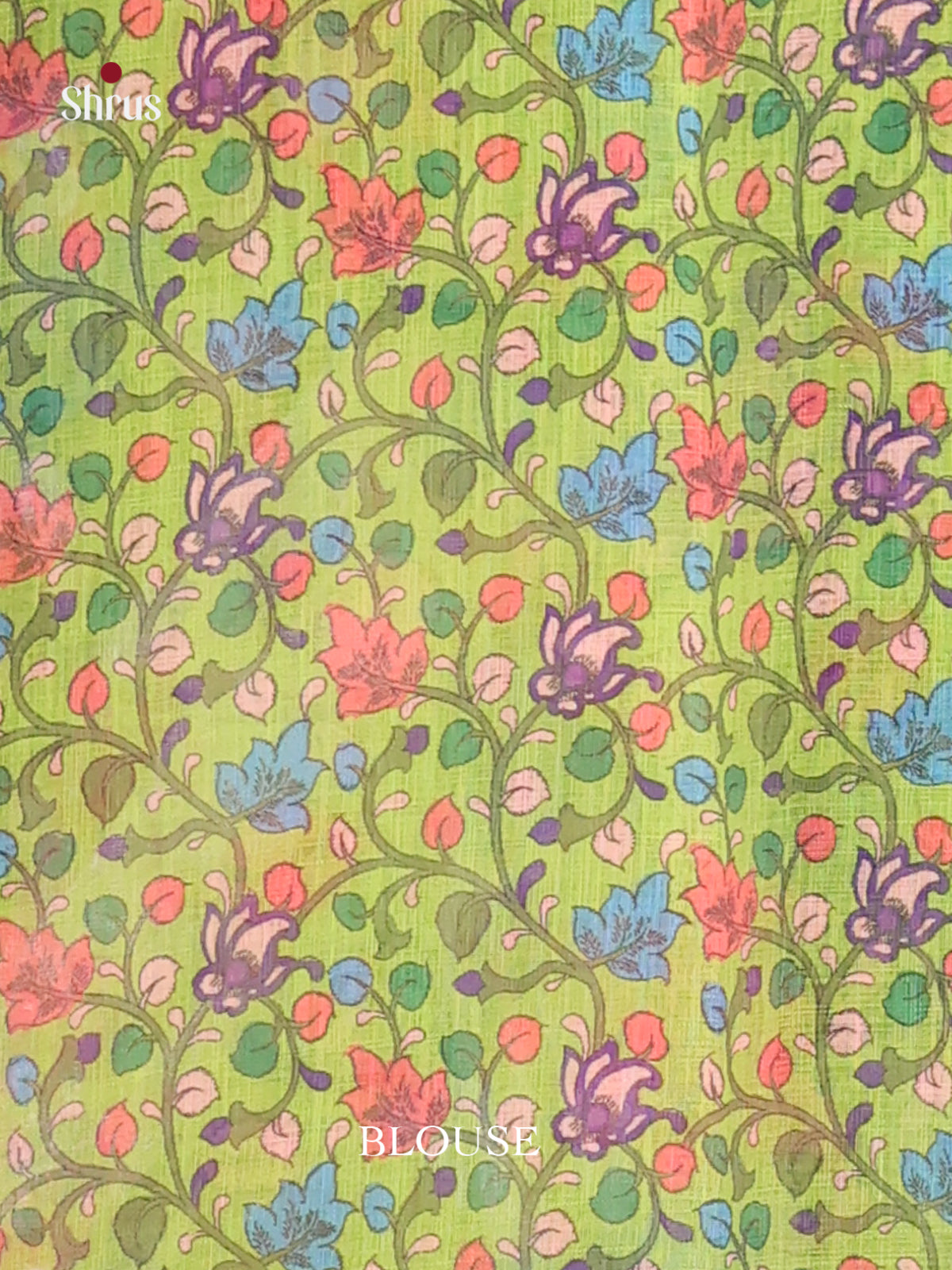 Purple & Green- Linen Cotton Saree