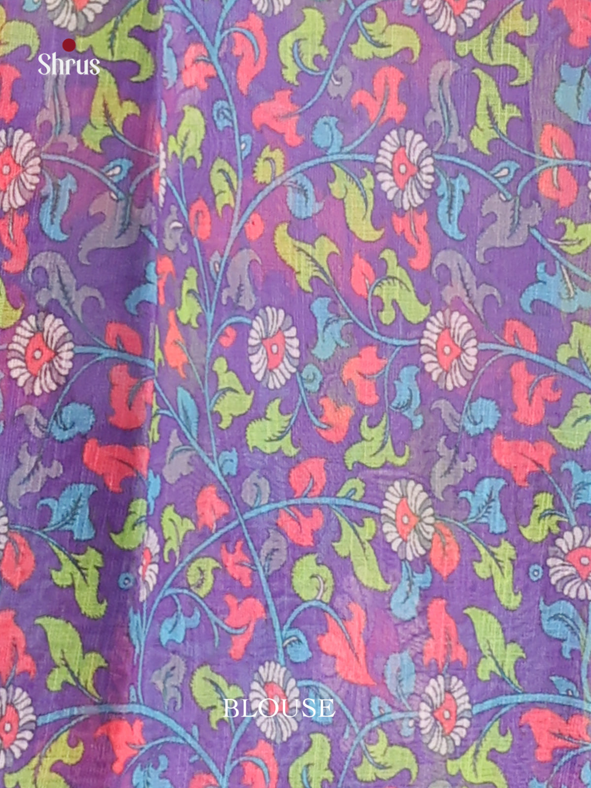 Green & Purple - Linen Cotton Saree