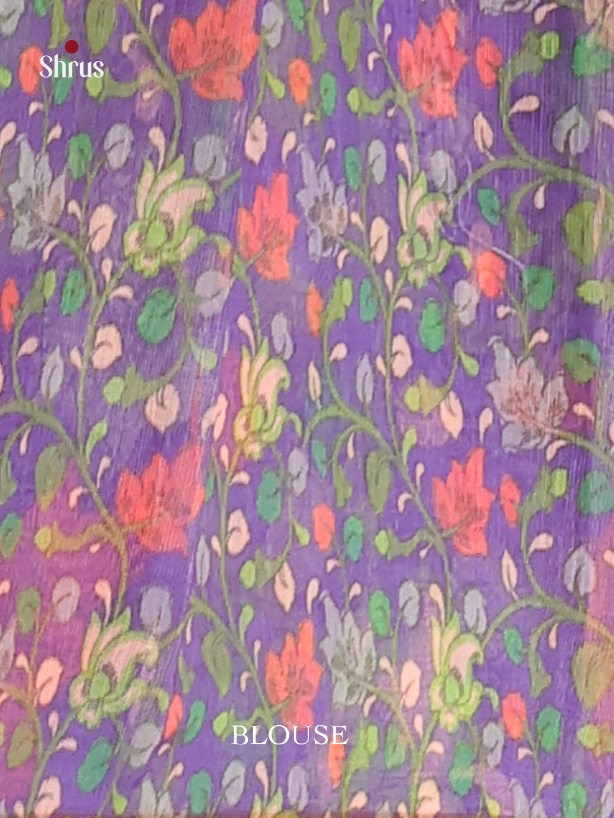 Green & Purple - Linen Cotton Saree - Shop on Shrus.com