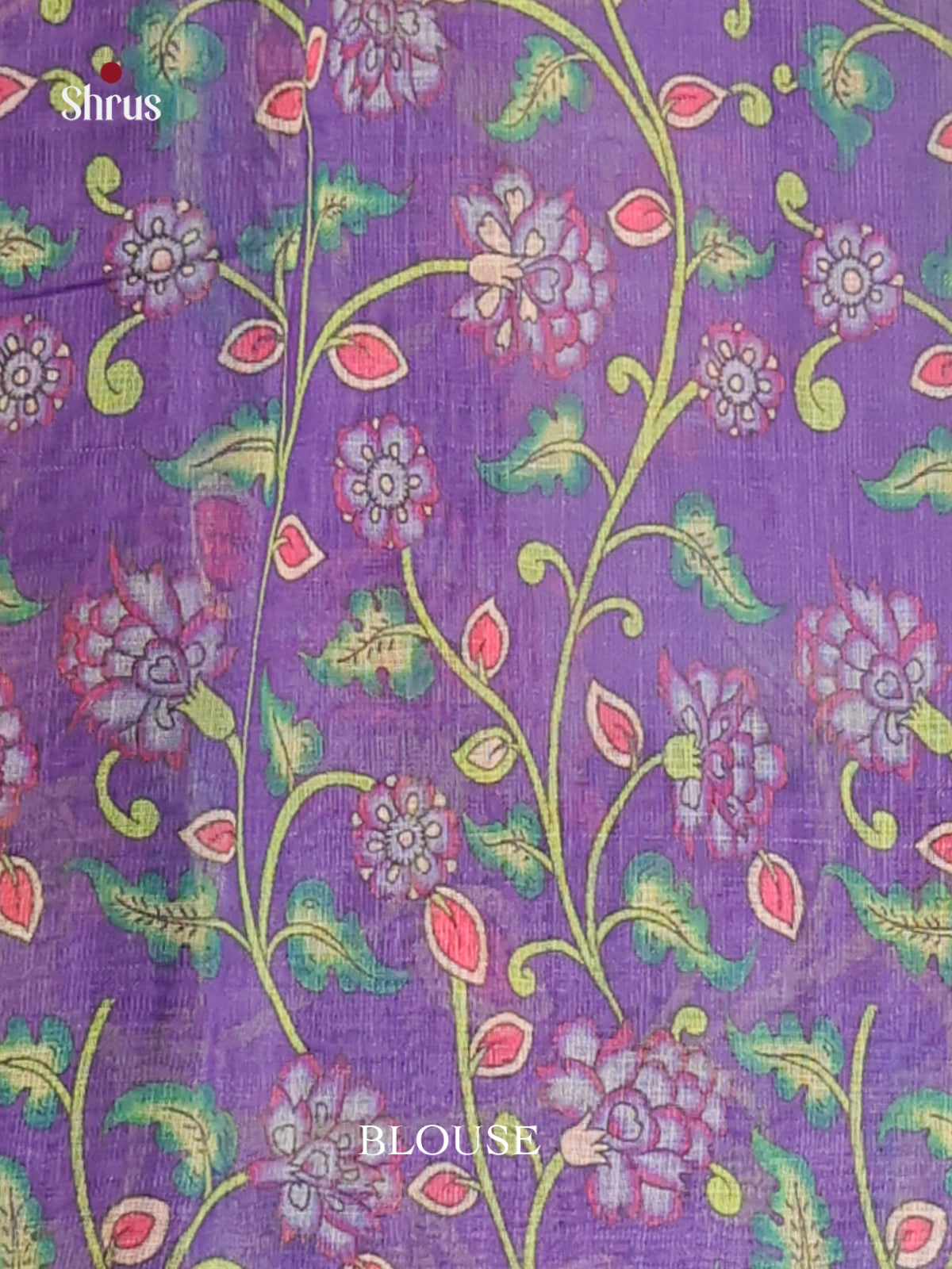 Green & Purple - Linen Cotton Saree