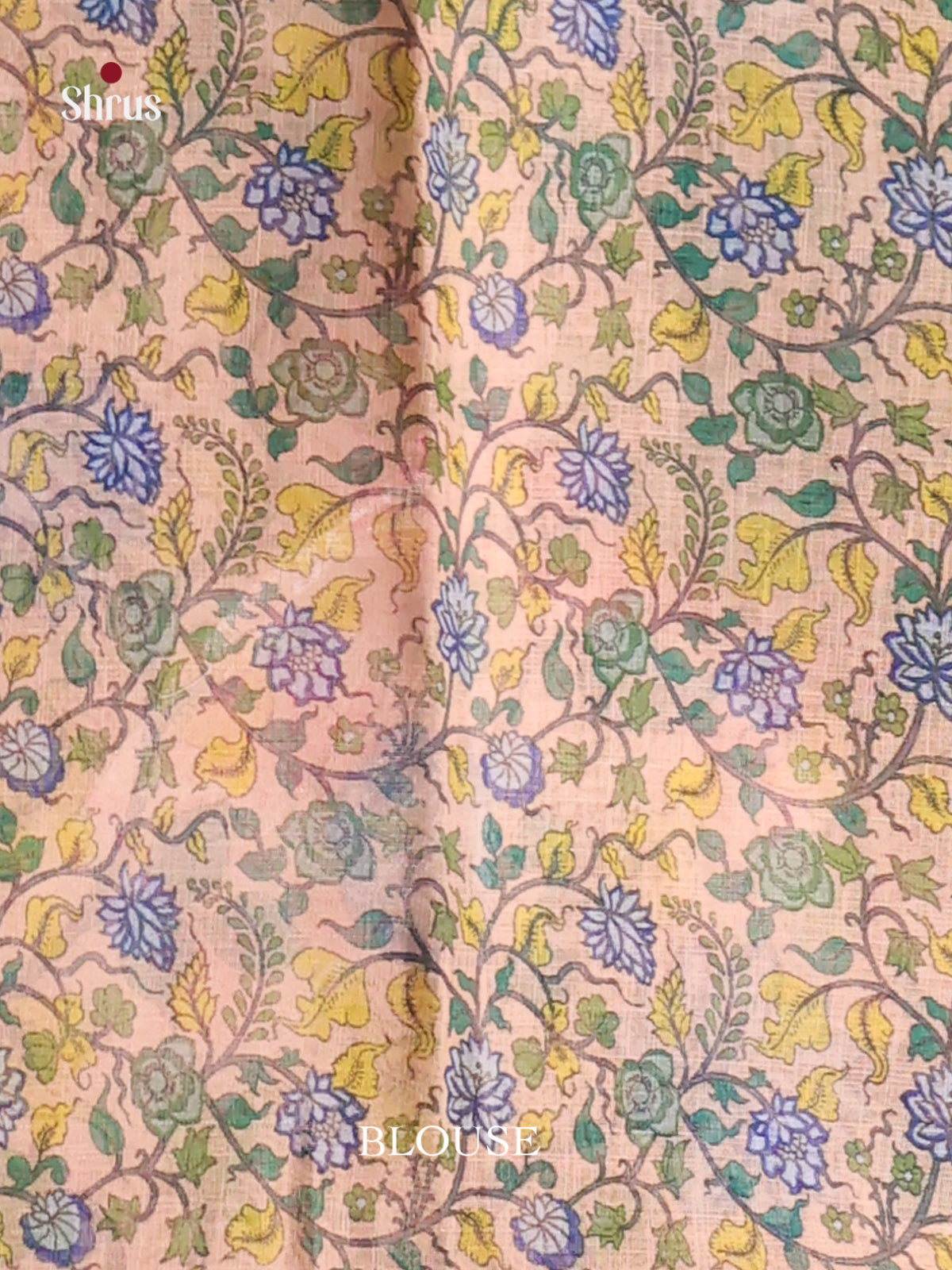 Green & Cream - Linen Cotton Saree