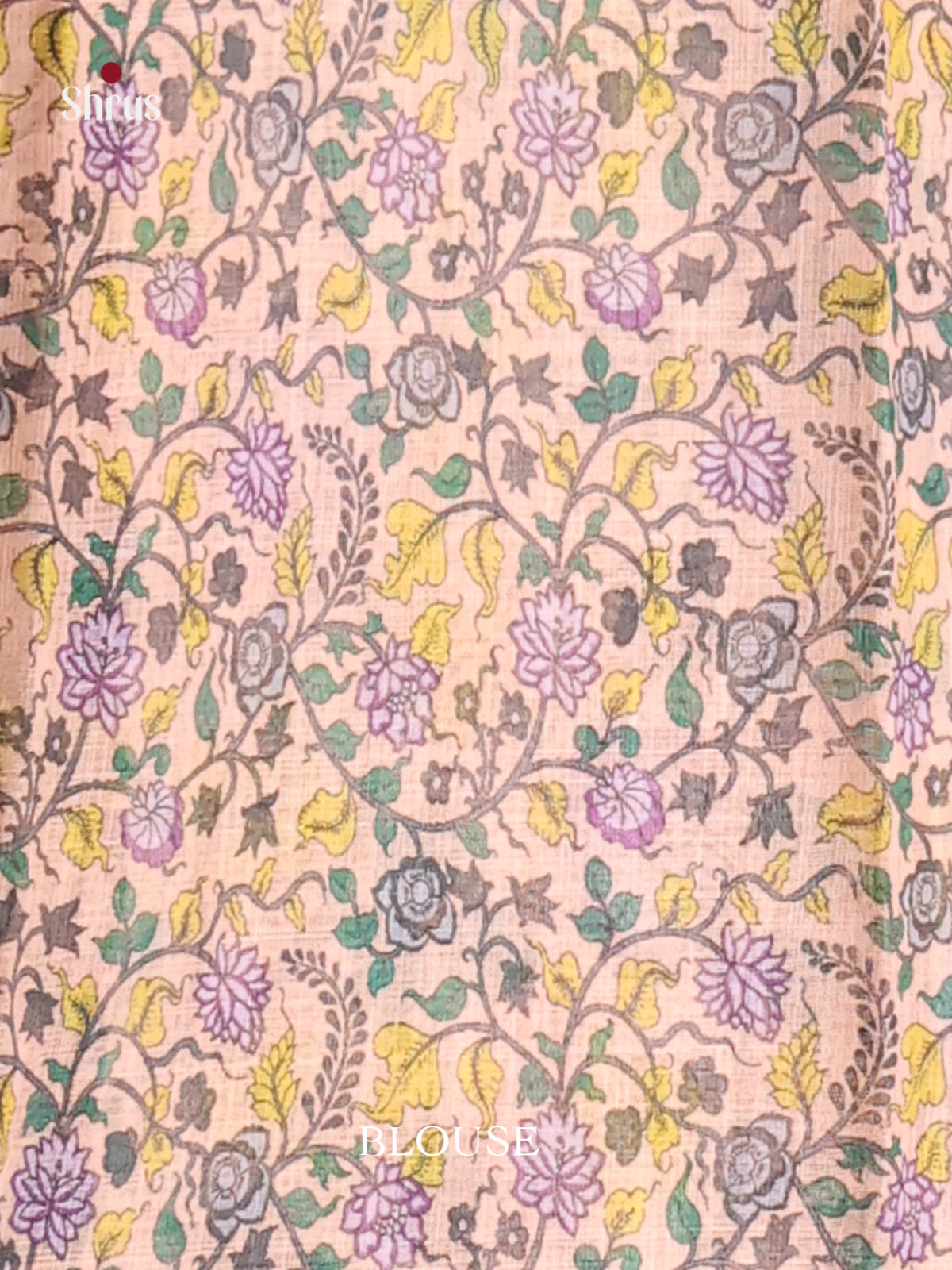 Black & Mild Pink - Linen Cotton Saree