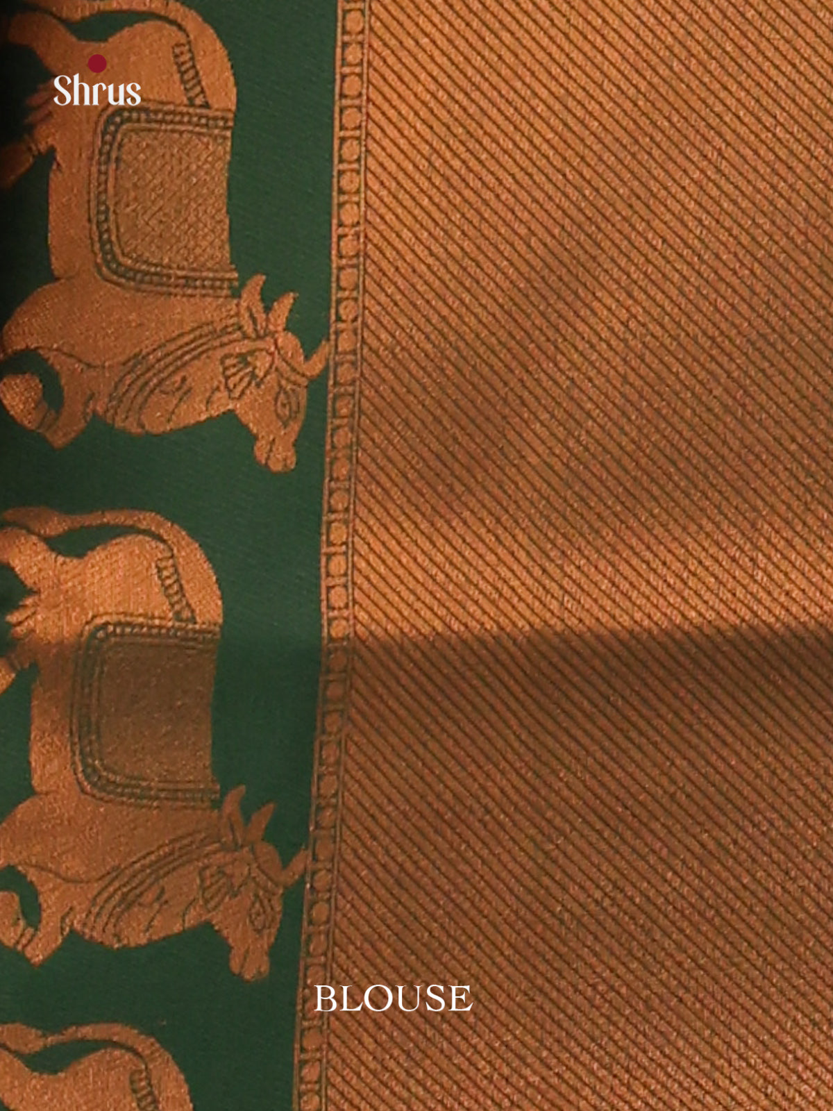 Dusty Pink & Green - Semi Softsilk Saree - Shop on Shrus.com