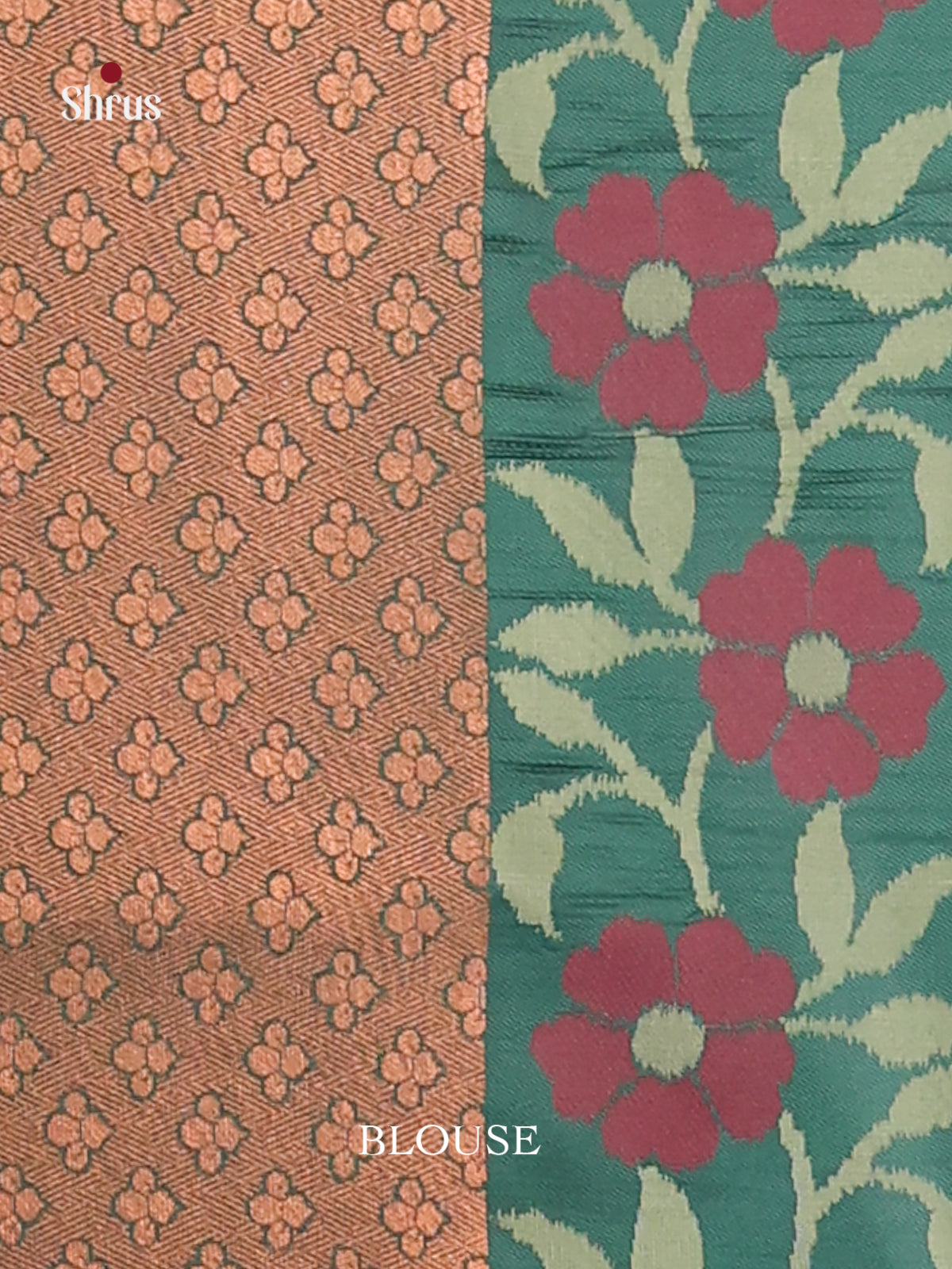 Pista Green & Green - Semi Softsilk Saree - Shop on Shrus.com