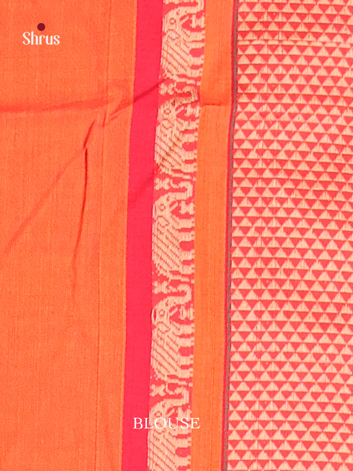 Orange & Red - Narayanpet Cotton Saree