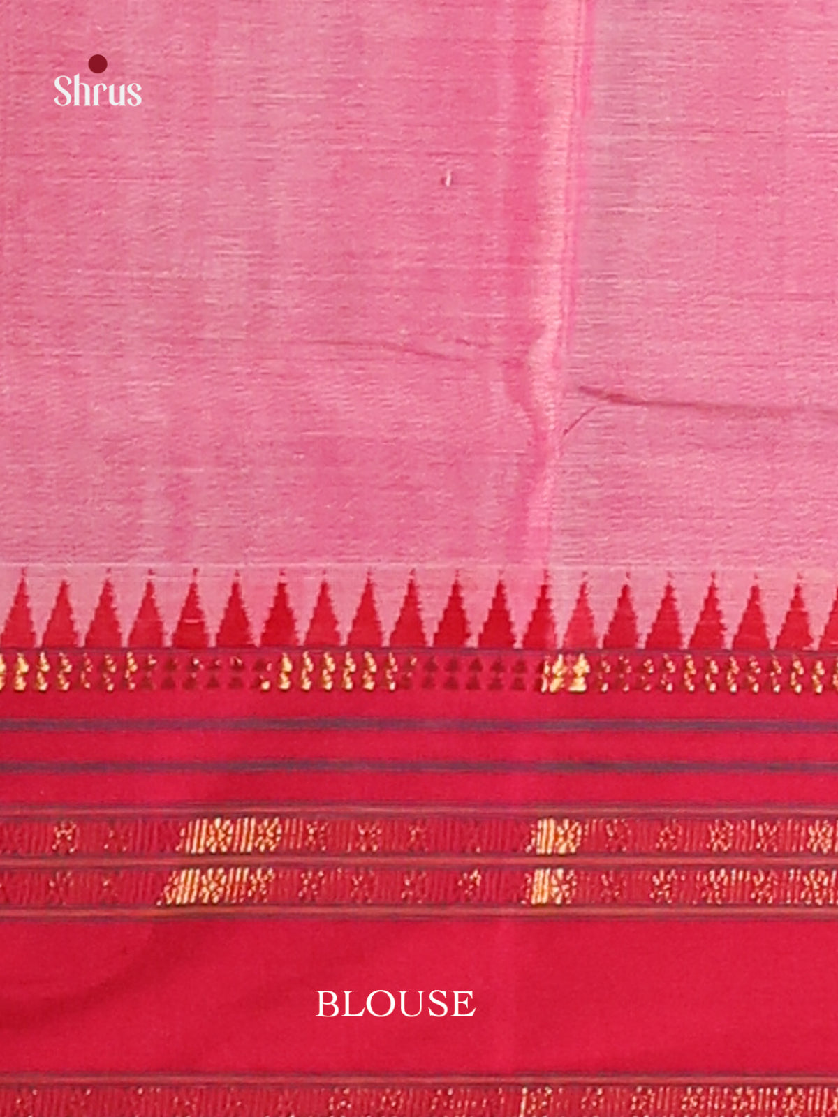 Pink & Red - Narayanpet Cotton Saree