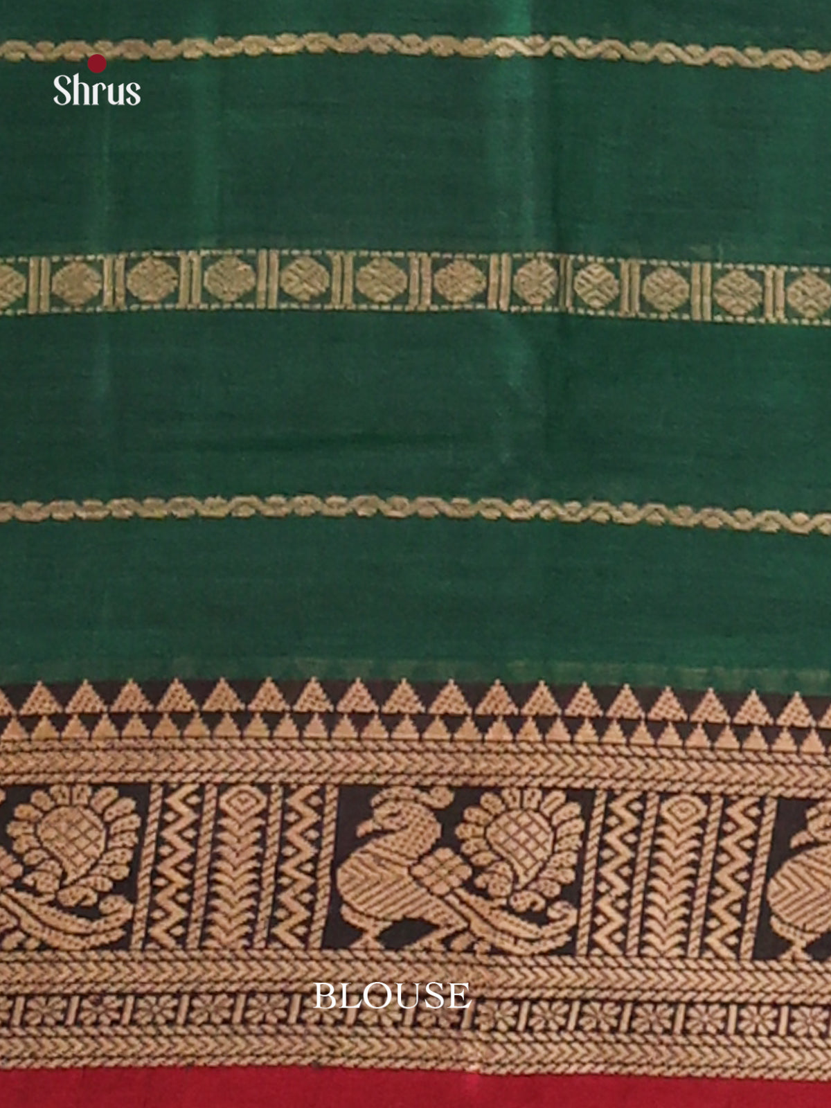 Green & Red - Narayanpet Cotton Saree