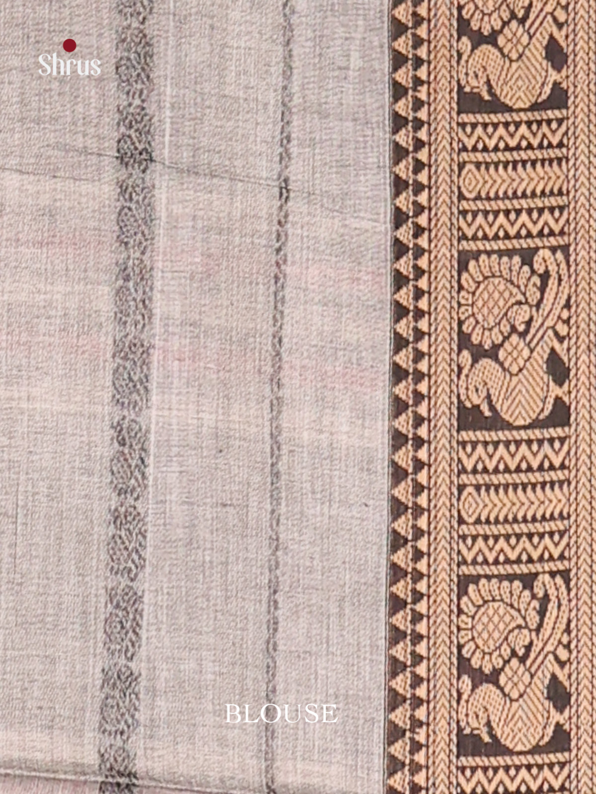 Grey & Black - Narayanpet Cotton Saree