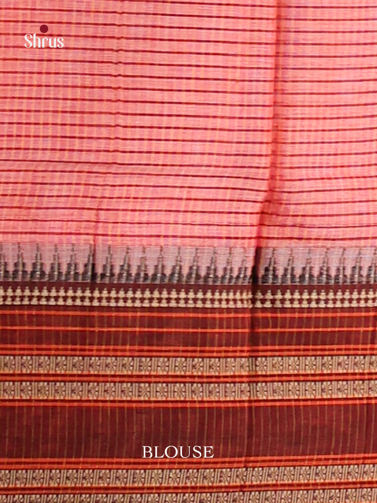 Pink & Maroon- Narayanpet Cotton Saree