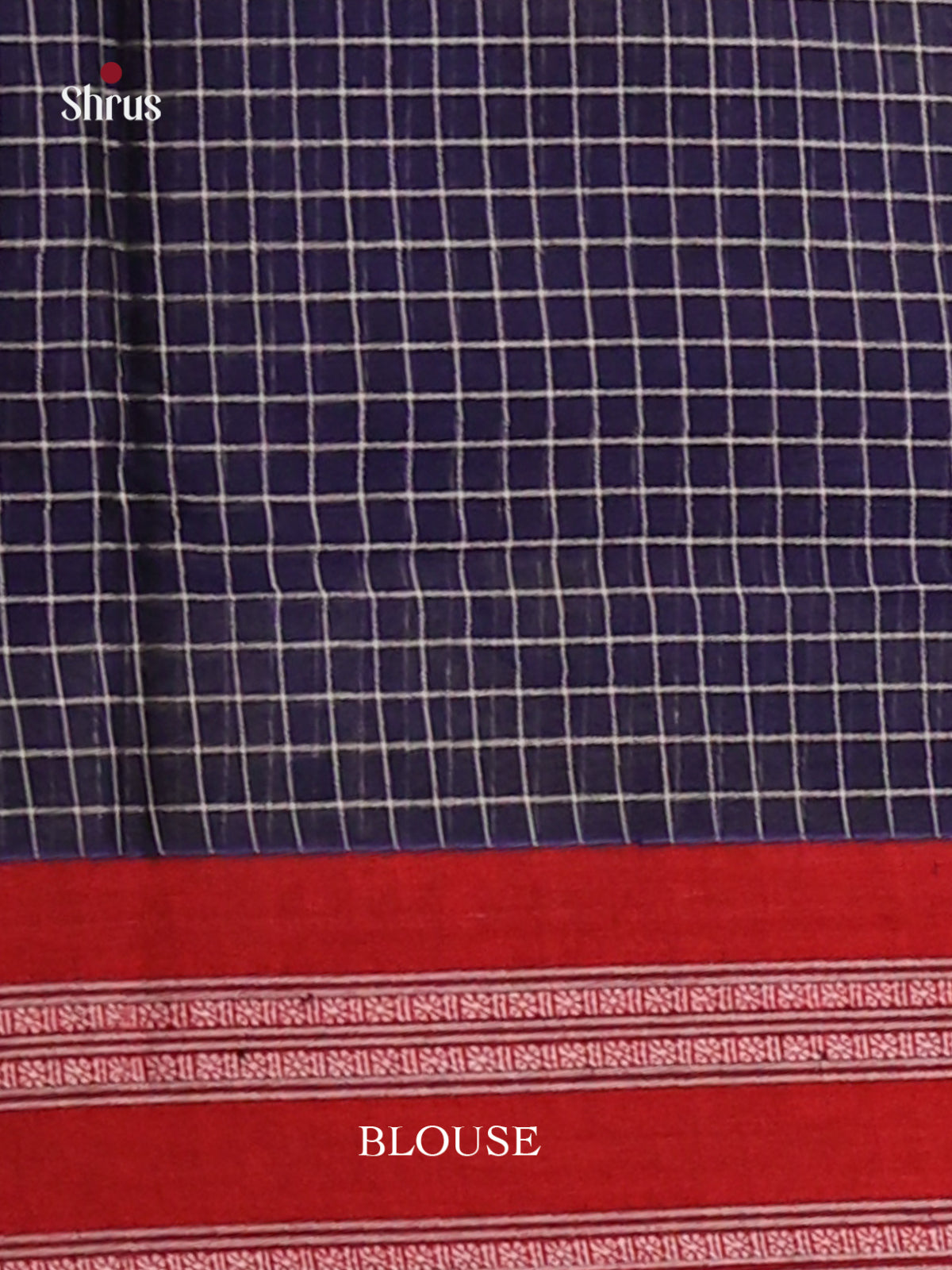 Blue & Red - Narayanpet Cotton Saree