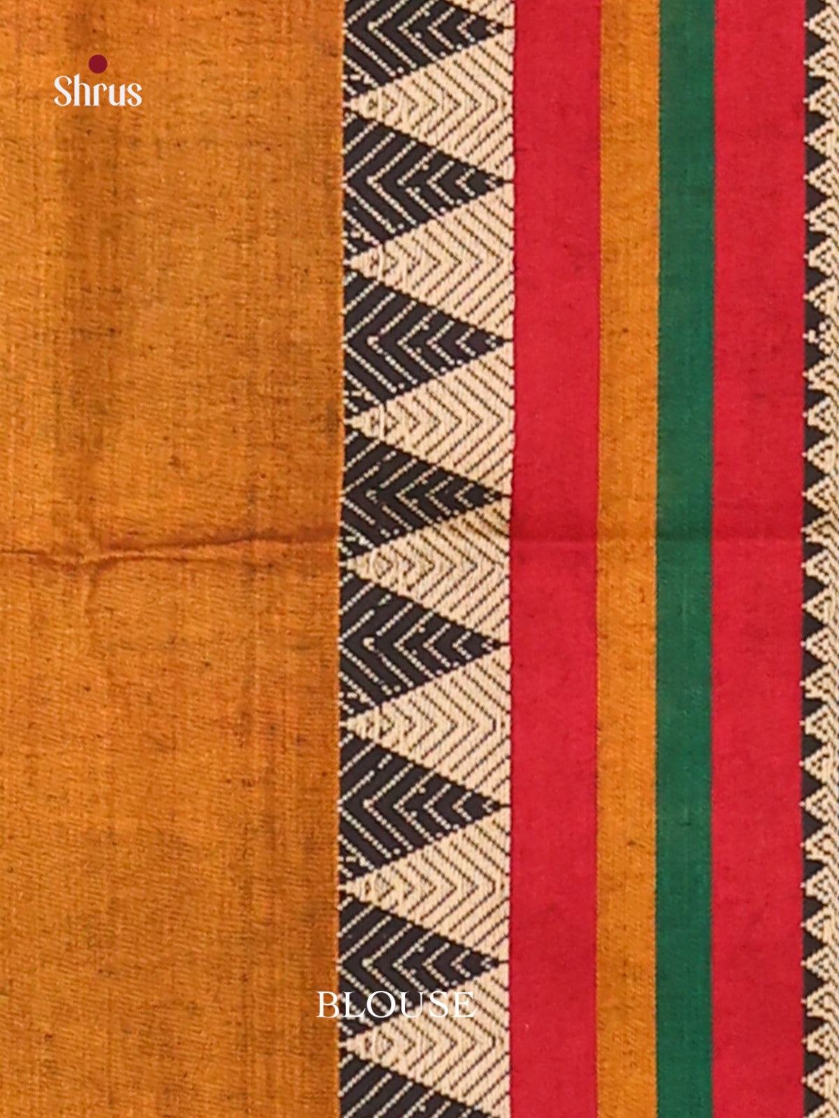 Mustard & Red - Narayanpet Cotton Saree