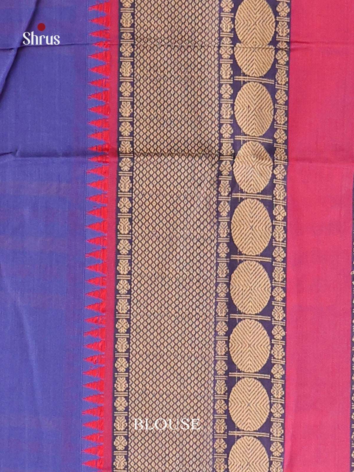 Blue & Purple - Narayanpet Cotton Saree