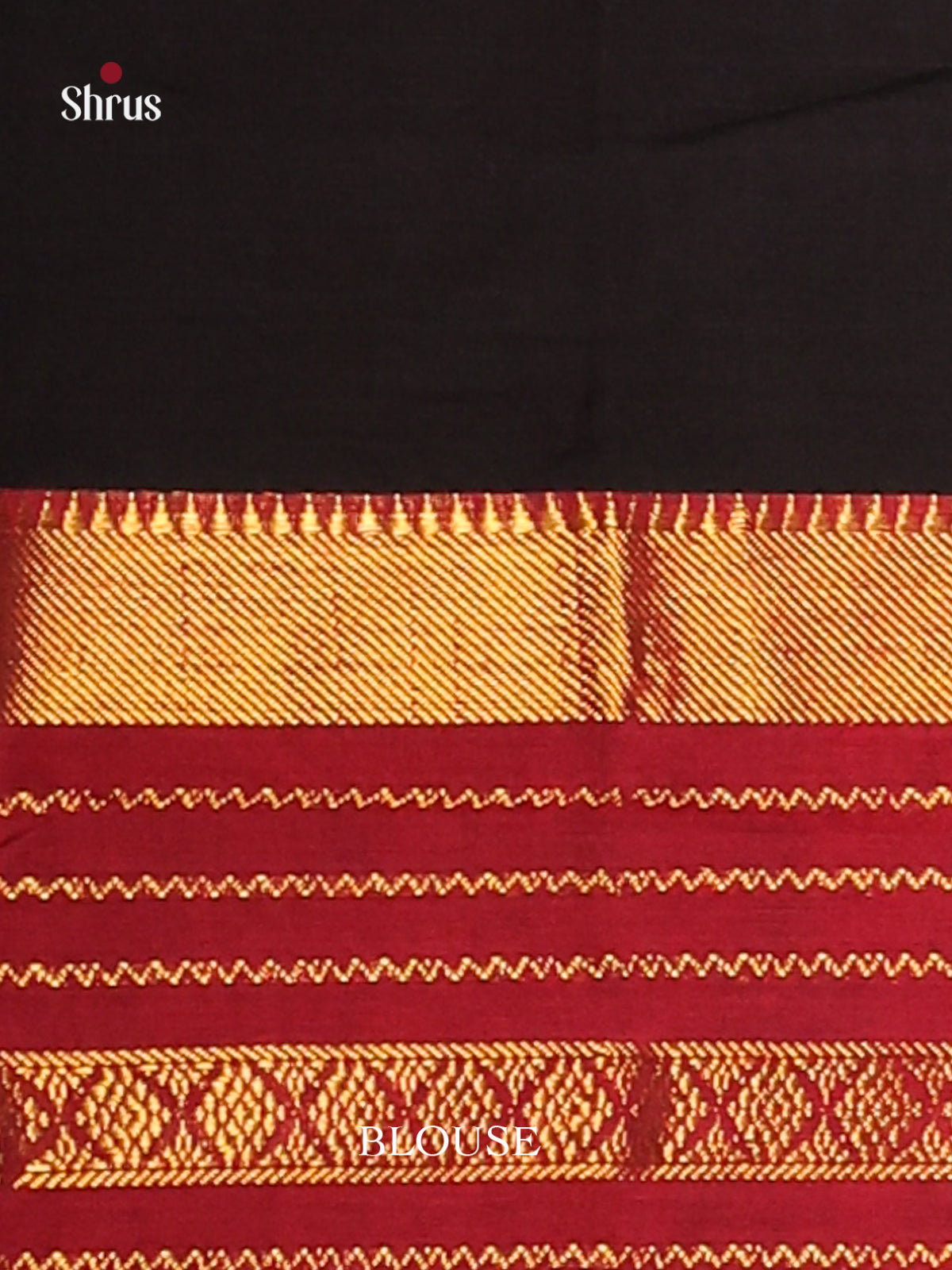 Black & Maroon- Narayanpet Cotton Saree