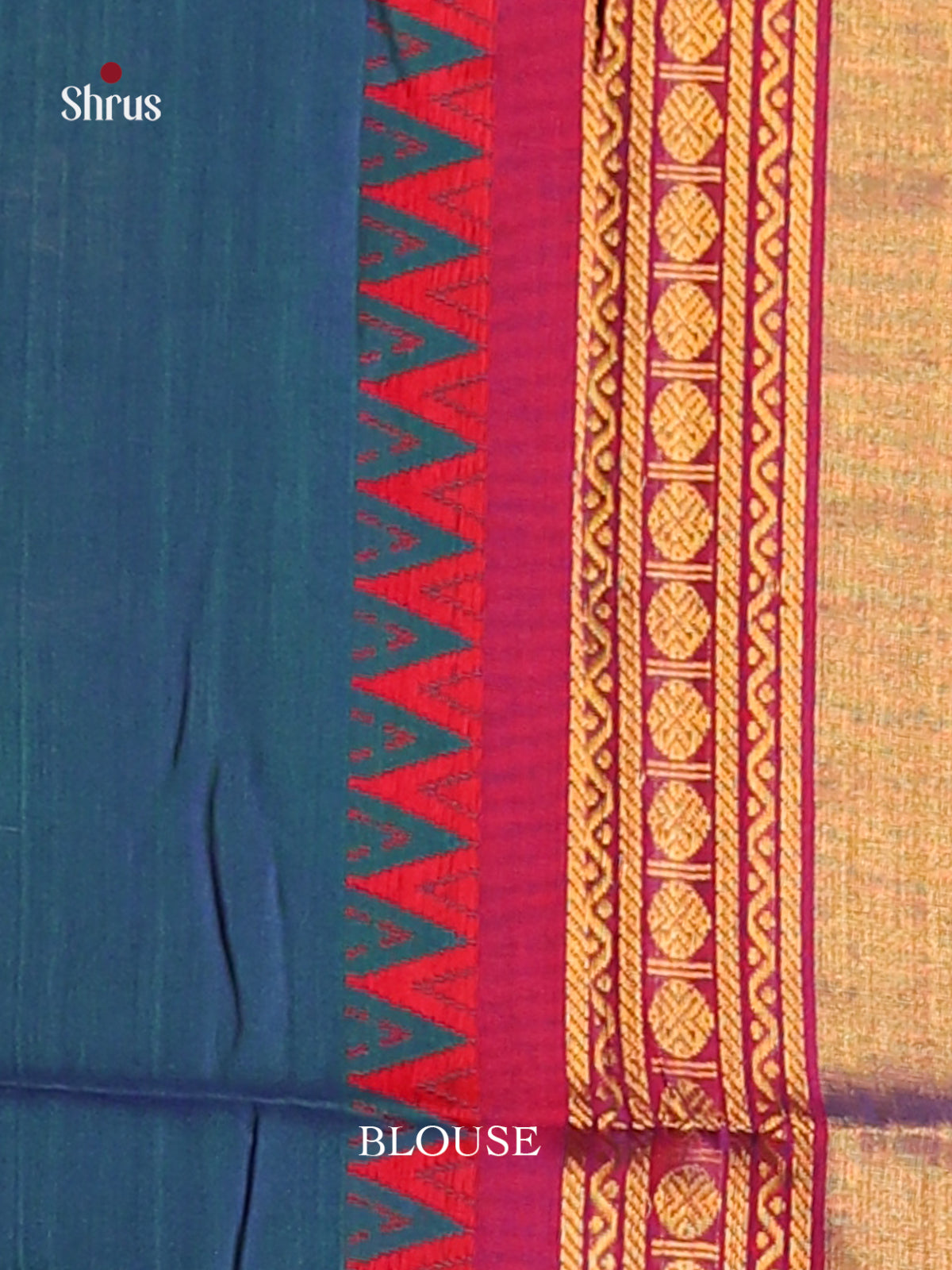 Blue & Maroon- Narayanpet Cotton Saree