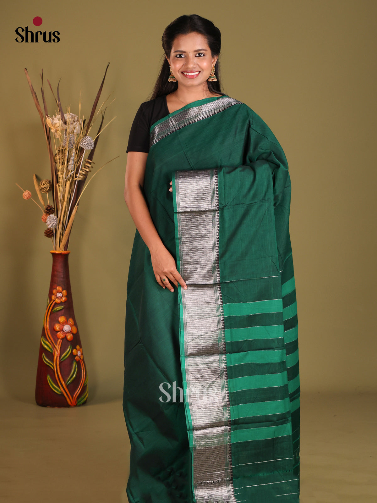 Green - Narayanpet Cotton Saree