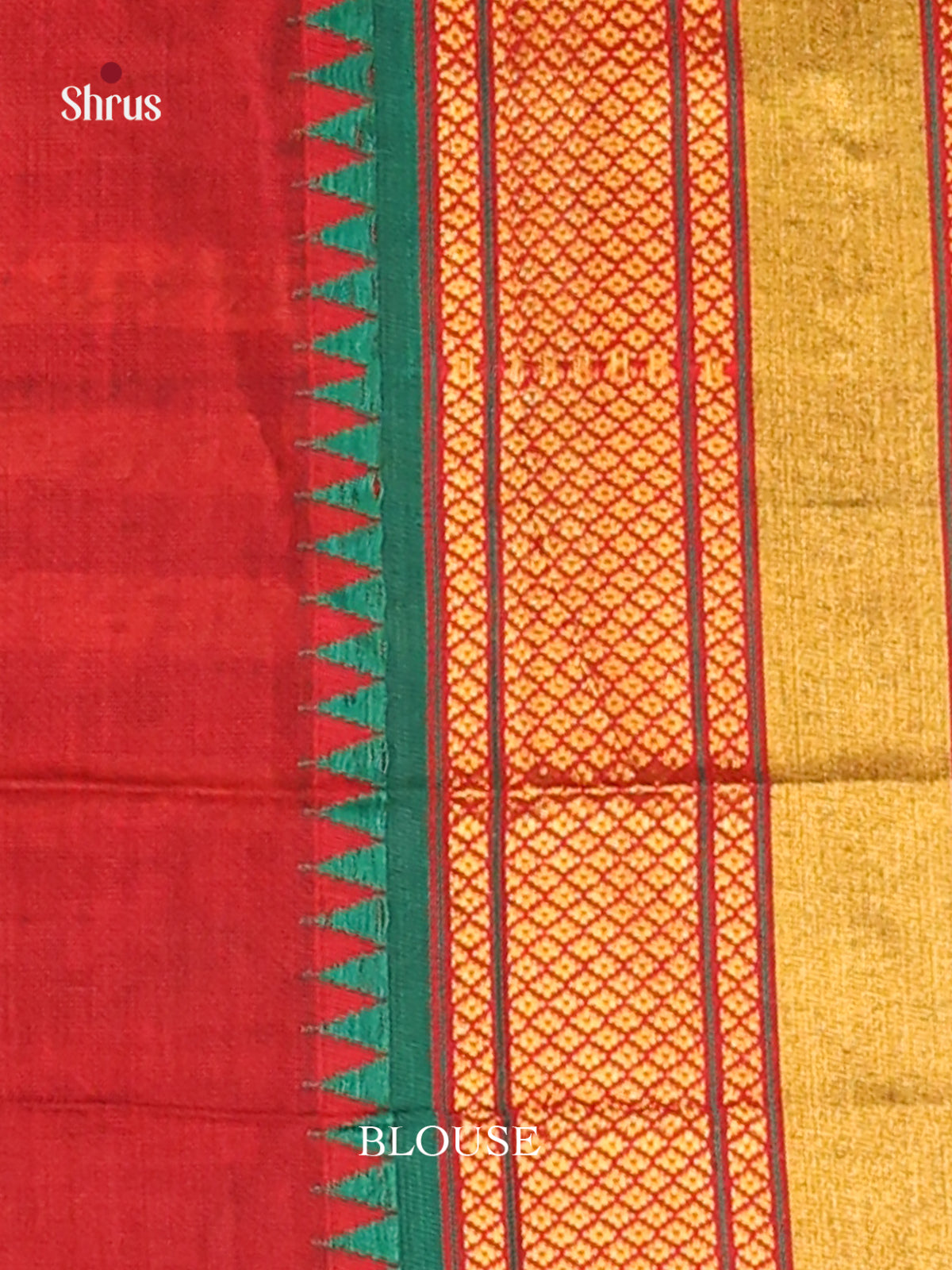 Maroon & Green- Narayanpet Cotton Saree