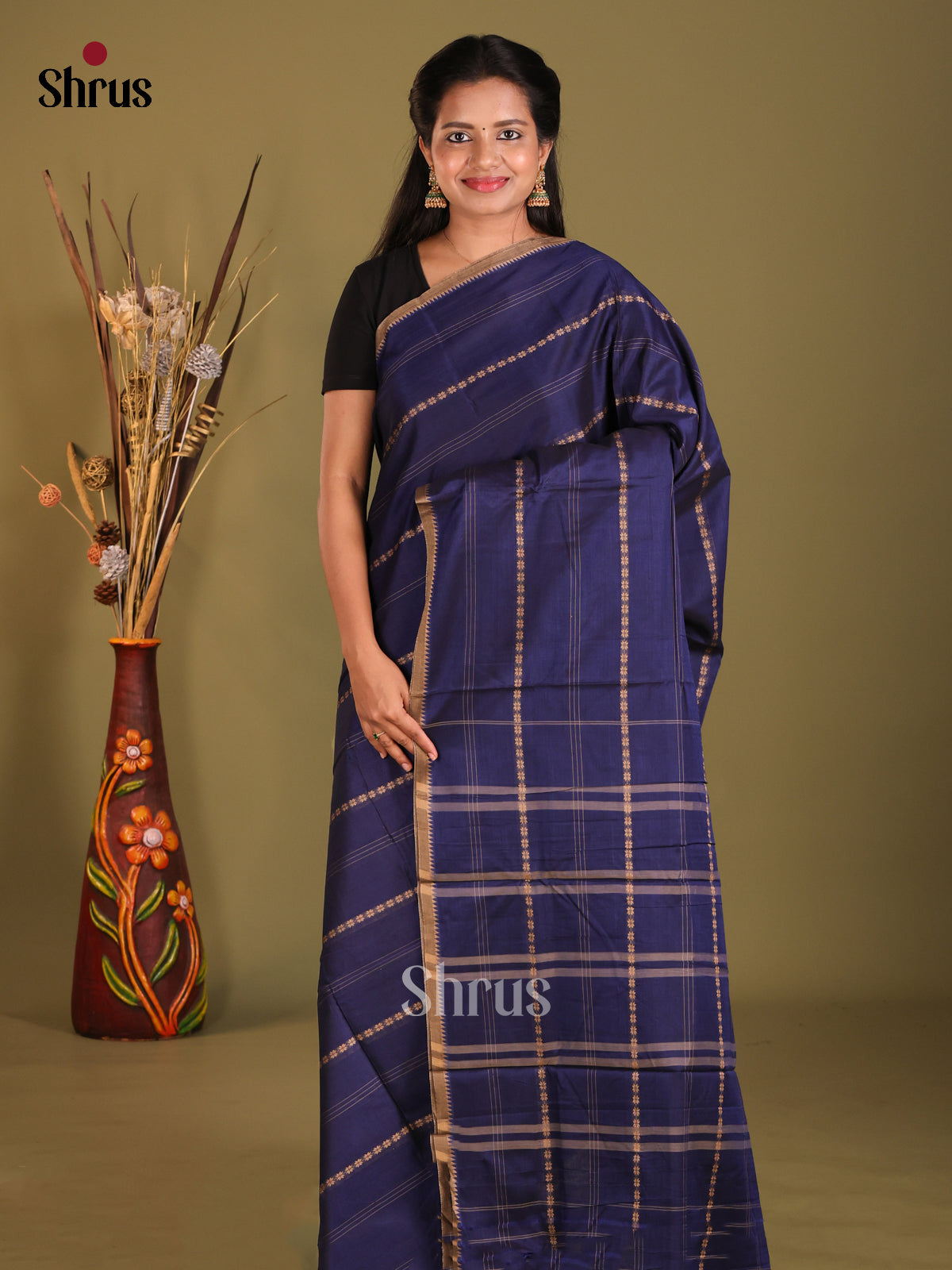 Blue - Narayanpet Cotton Saree