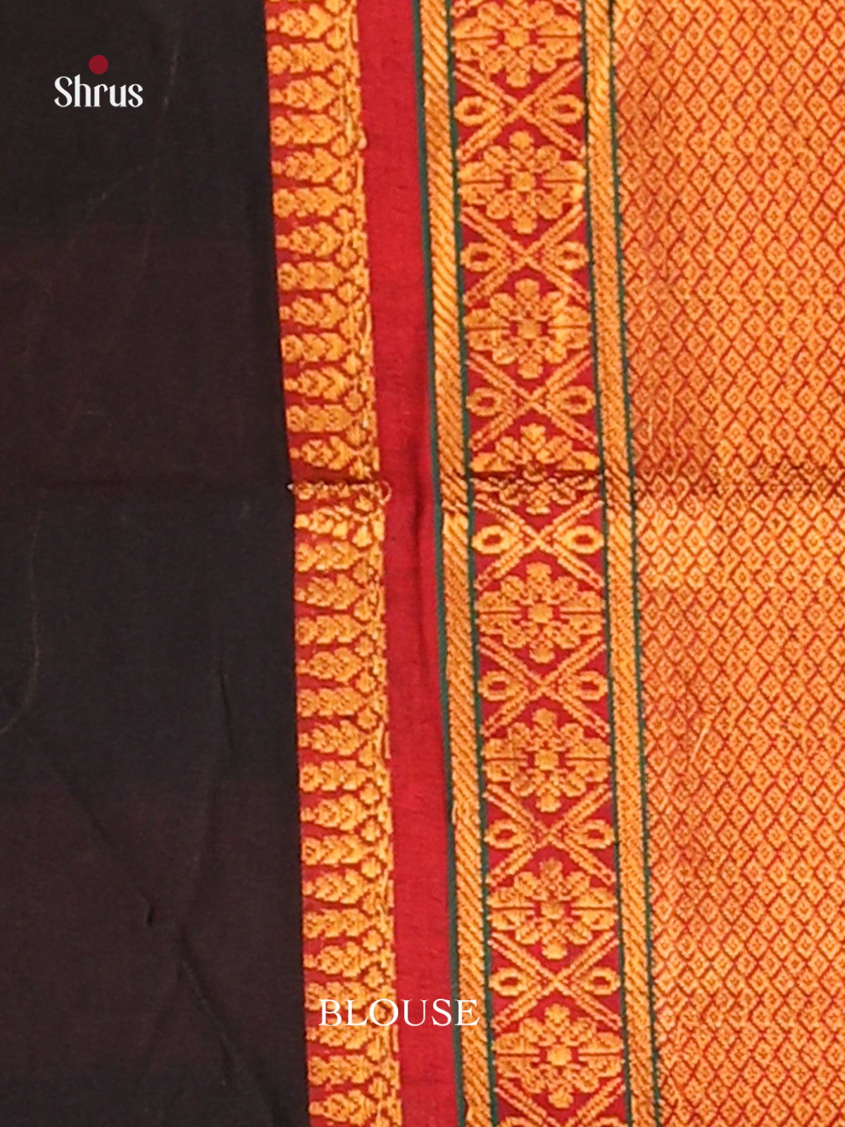 Black & Maroon - Narayanpet Cotton Saree