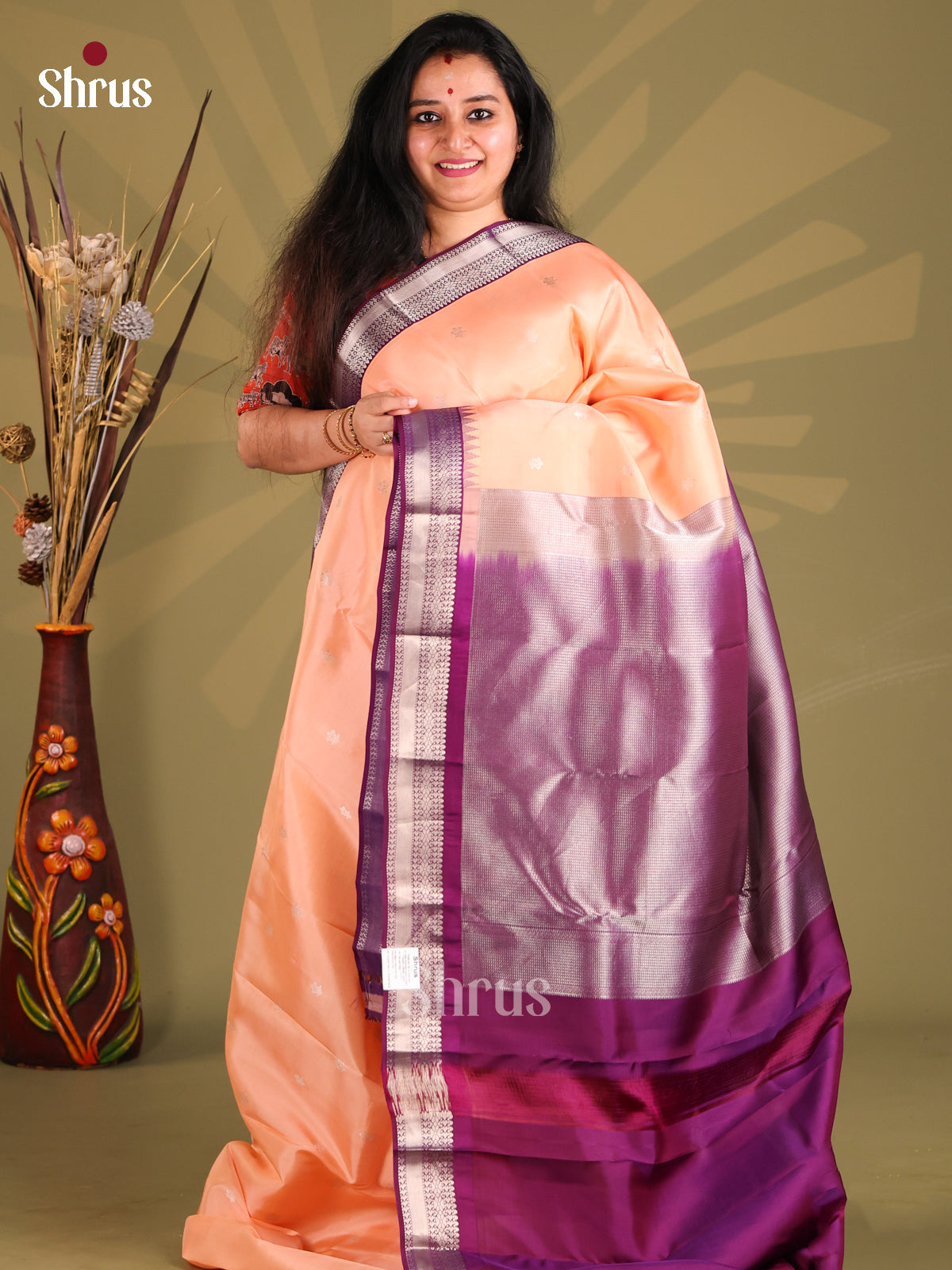 DGS16003 - Kanchipuram silk (LR) Saree - Shop on Shrus.com