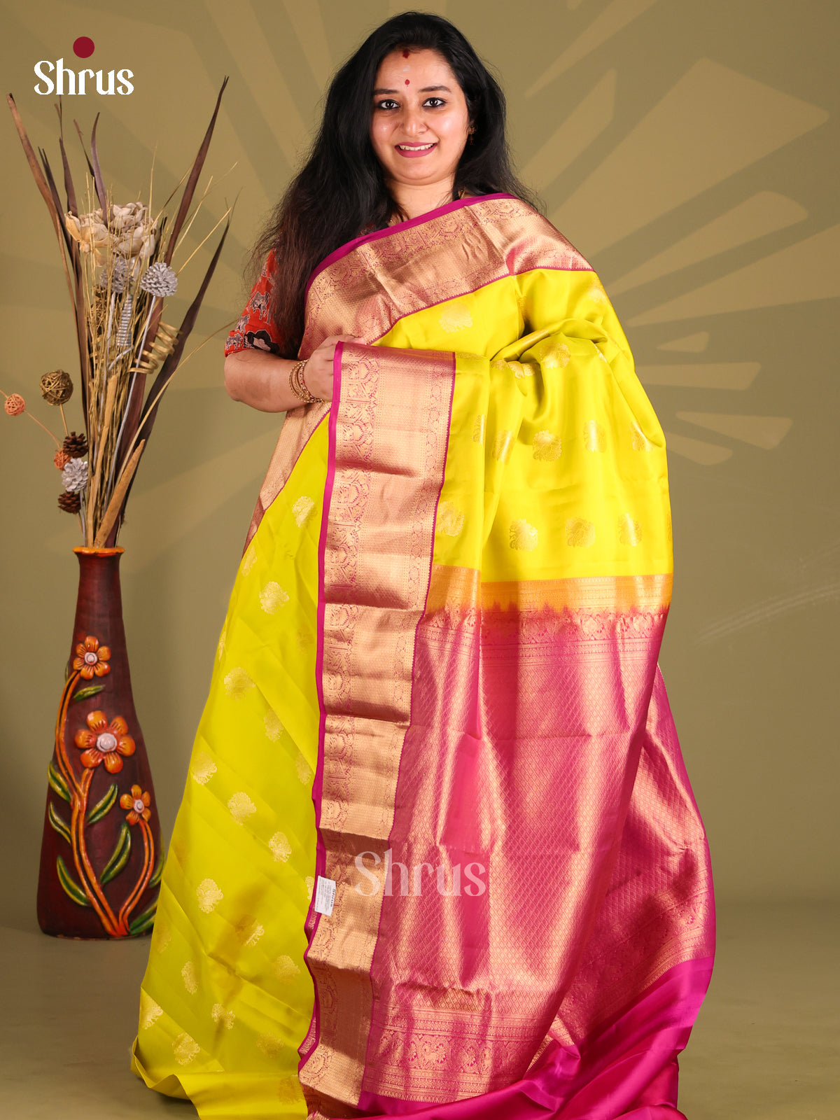 DGS16021 - Kanchipuram silk (HR) Saree - Shop on Shrus.com