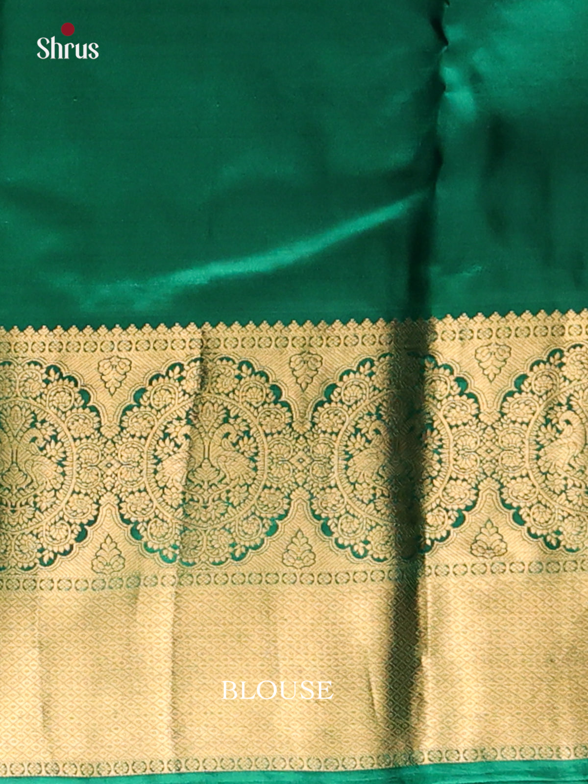 Purple & Green Kanchipuram silk Saree with thread woven buttas , rich border-2