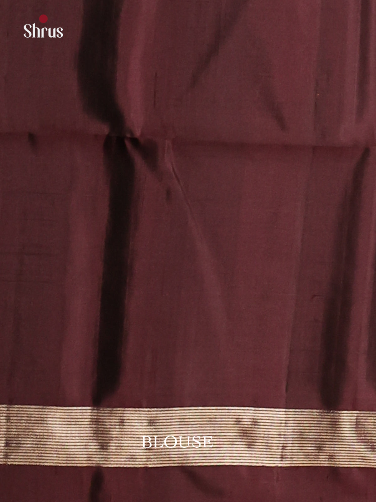 Beautiful Rust & Brown Soft Silk Saree with zari diagonal stripes