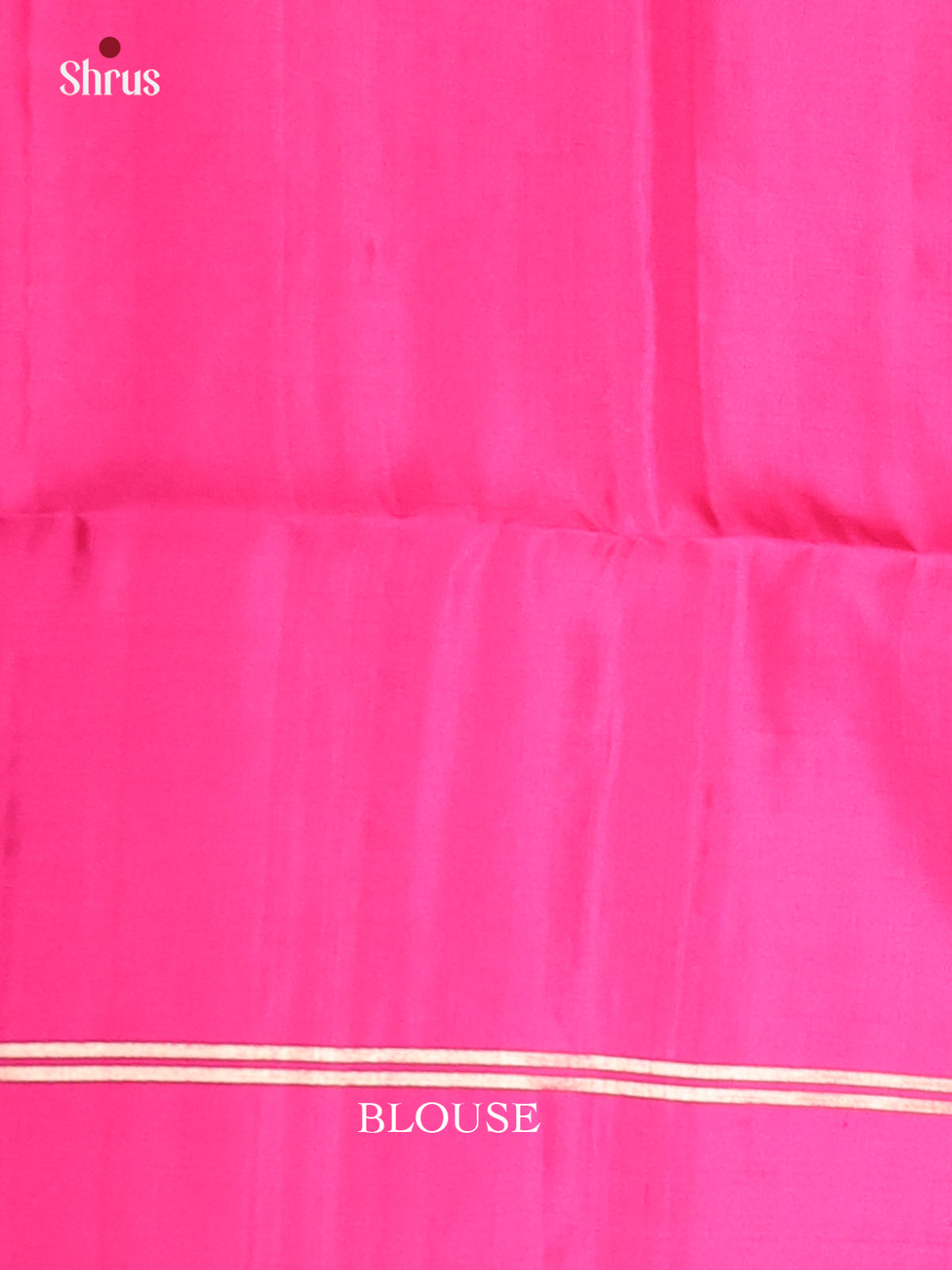 Charming Rani Pink Soft Silk Saree with gold zari kolam motifs