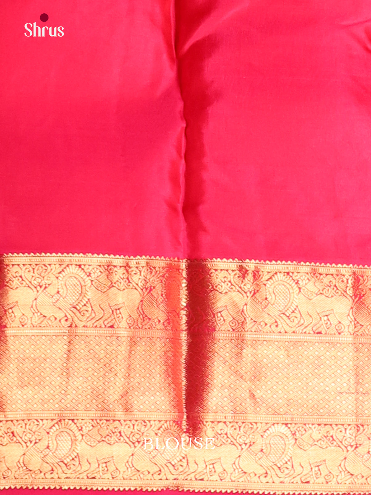 Orange & Pink - Kanchipuram-halfpure Saree