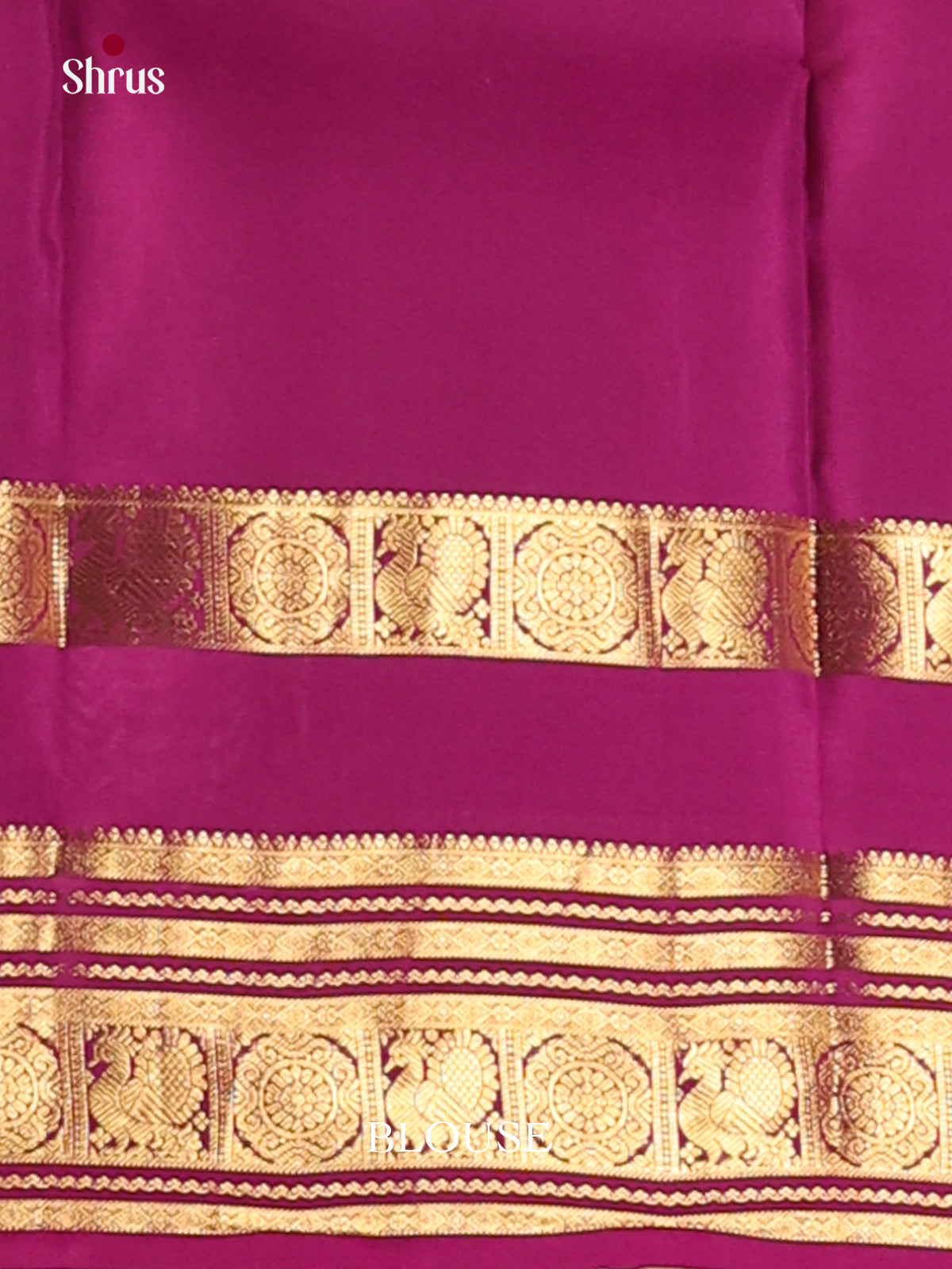 Blue & Purple - Kanchipuram-halfpure Saree