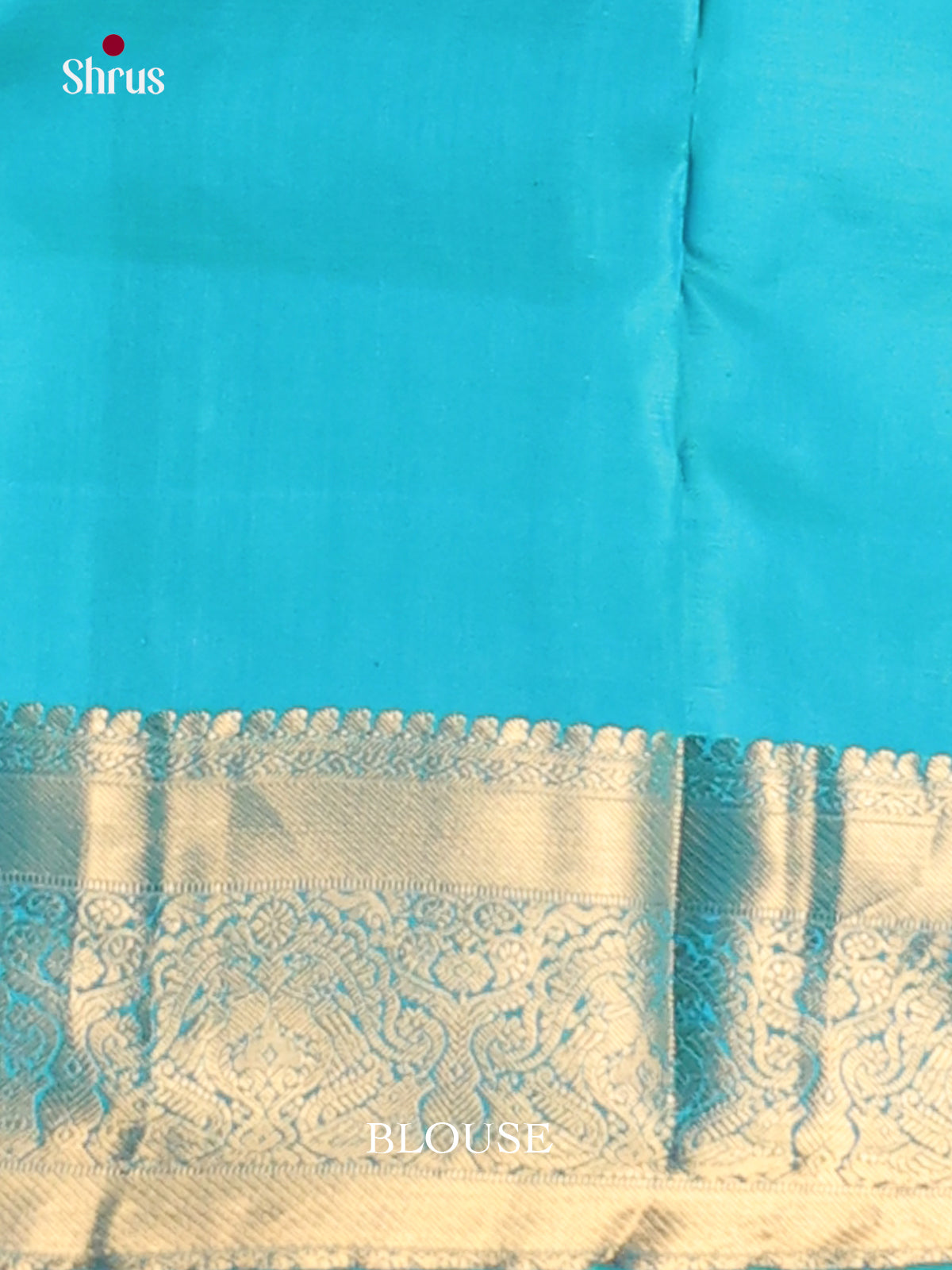 Double Shaded Green & Blue - Kanchipuram-halfpure Saree - Shop on Shrus.com
