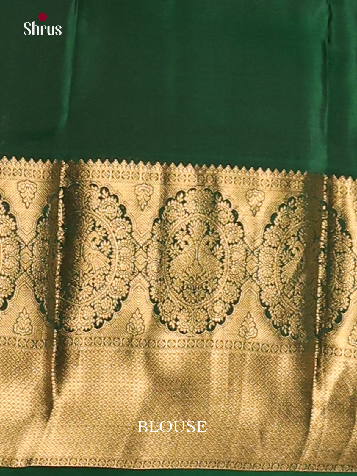 Grey & Green - Kanchipuram-halfpure Saree - Shop on Shrus.com