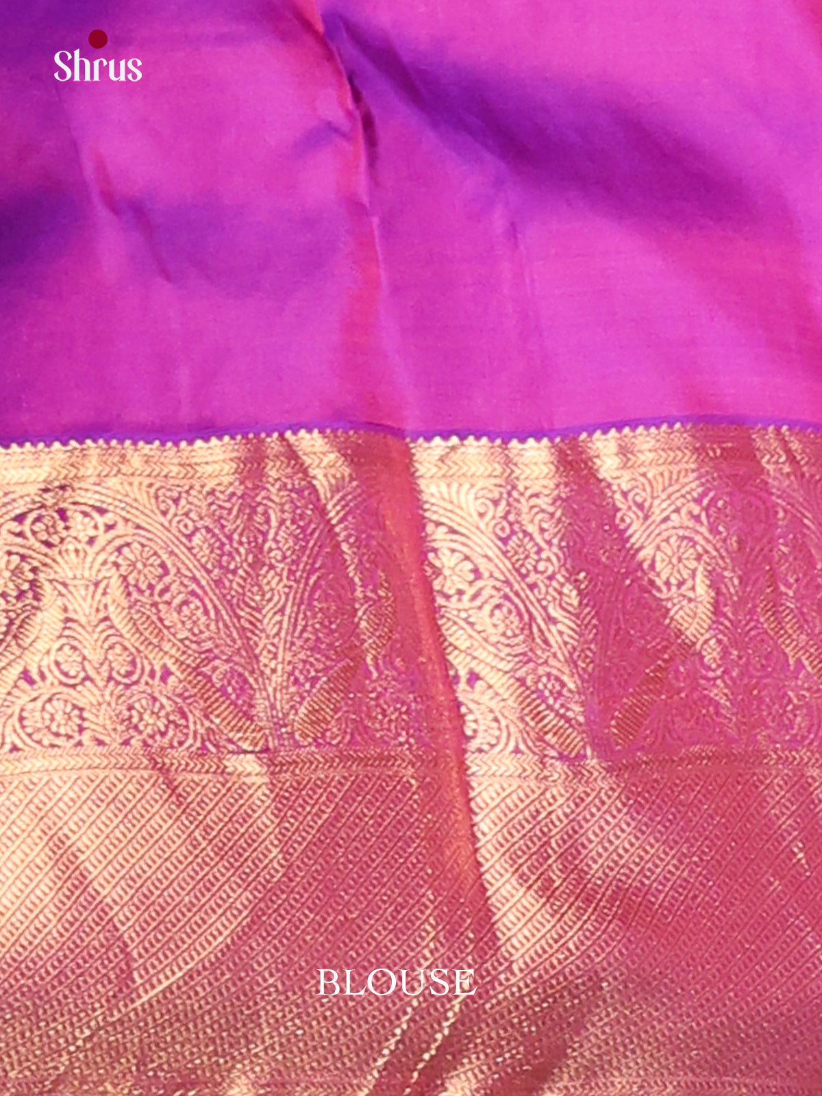 Pink & Purple - Kanchipuram-halfpure Saree