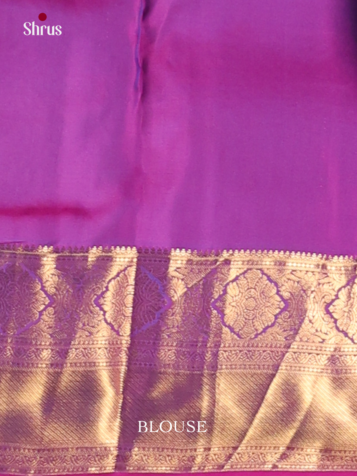 Blue & Purple - Kanchipuram-halfpure Saree