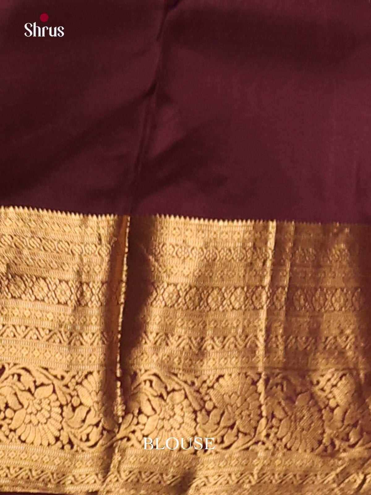 Blue & Maroon - Kanchipuram-halfpure Saree