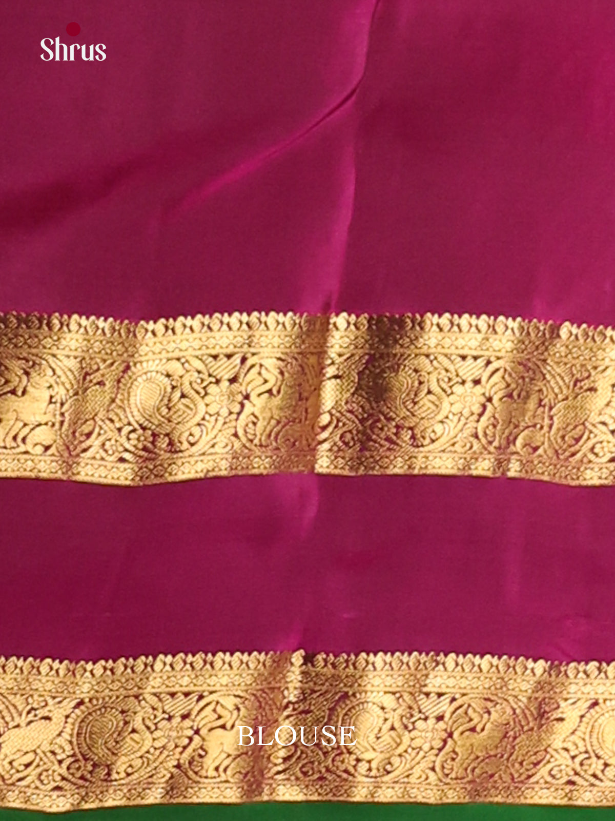 Grey & Purple - Kanchipuram-halfpure Saree - Shop on Shrus.com