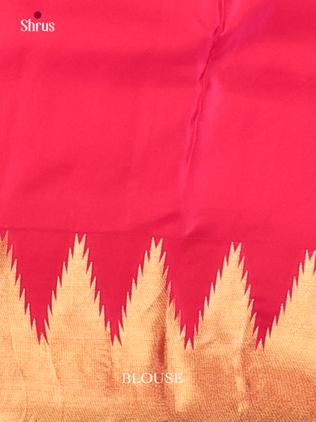 Orange & Pink - Kanchipuram-halfpure Saree - Shop on Shrus.com