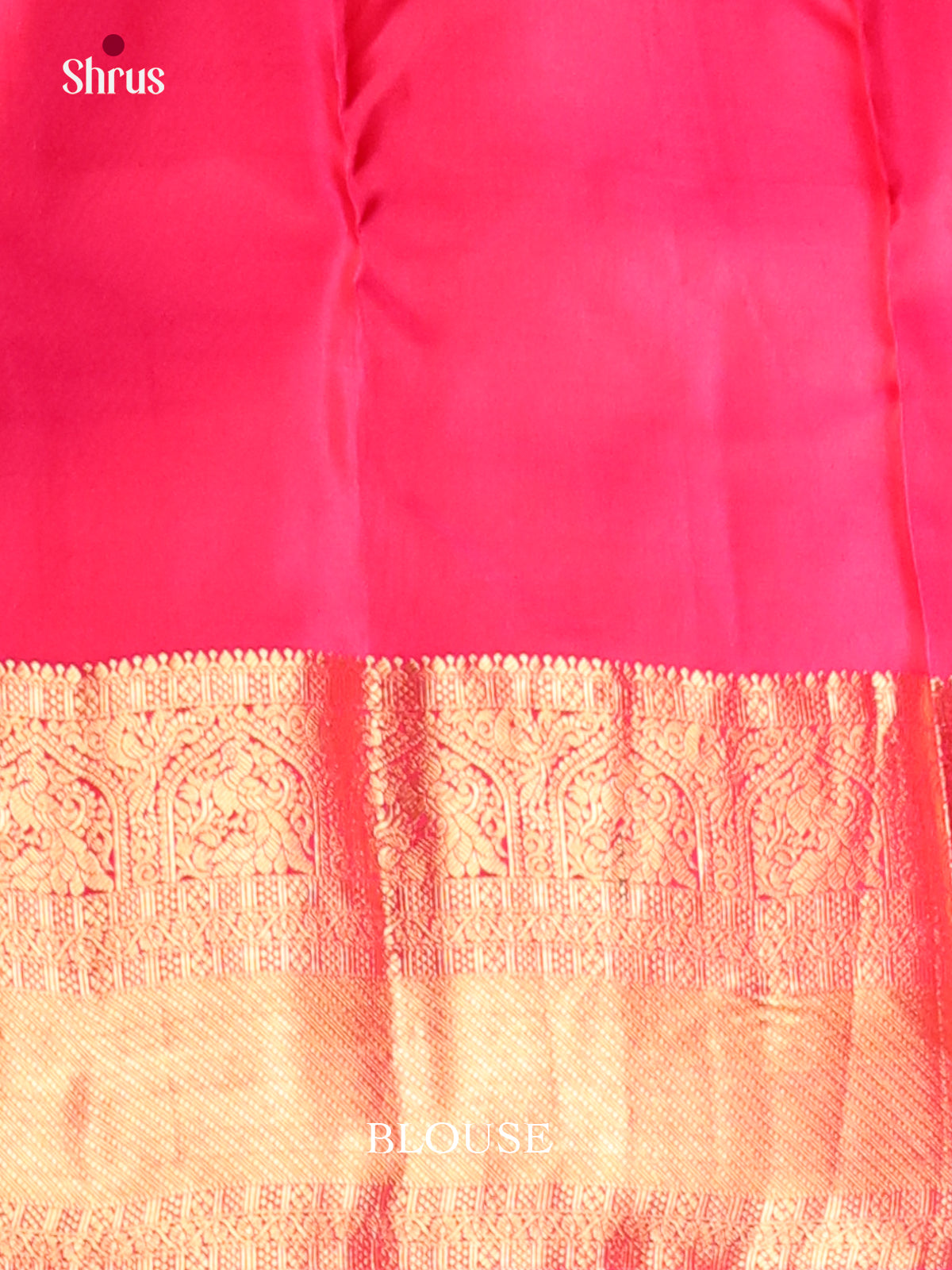 Pink(Single Tone) - Kanchipuram-halfpure Saree - Shop on Shrus.com