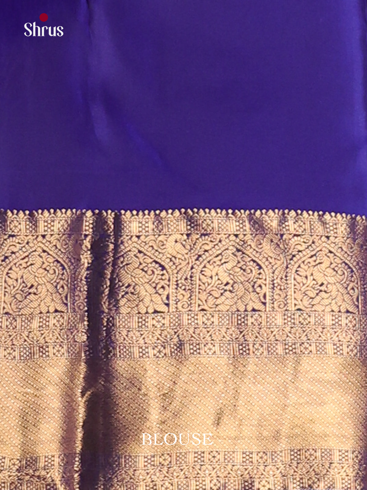 Blue(Single Tone)- Kanchipuram-halfpure Saree