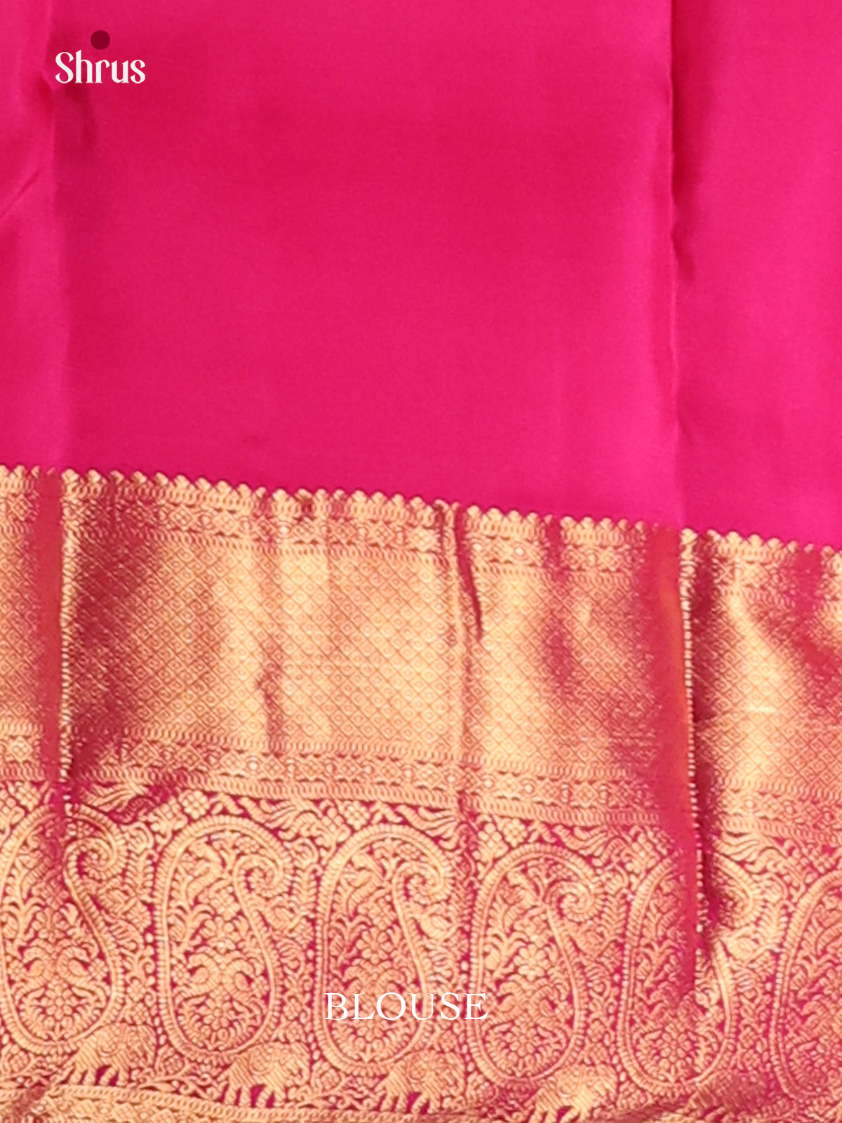 Orange & Pink - Kanchipuram-halfpure Saree - Shop on Shrus.com