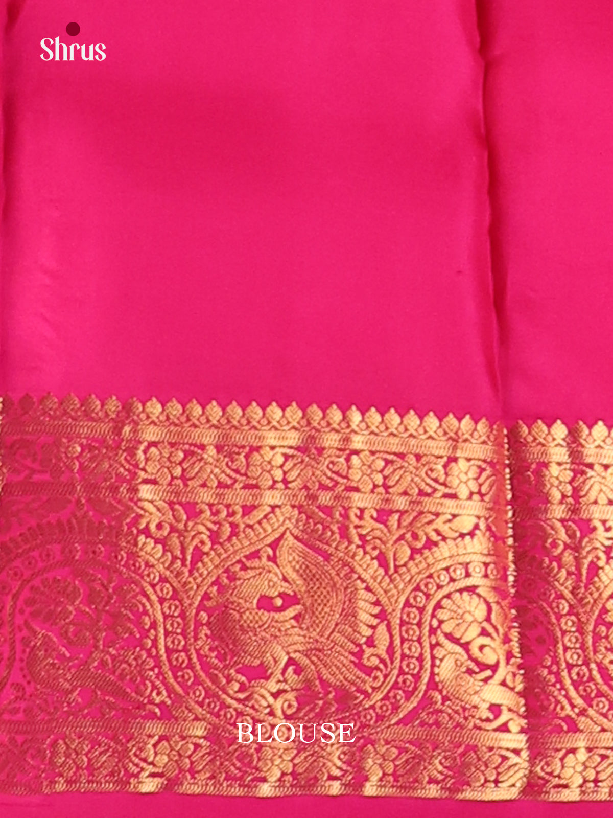 Pink(Single Tone) - Kanchipuram-halfpure Saree