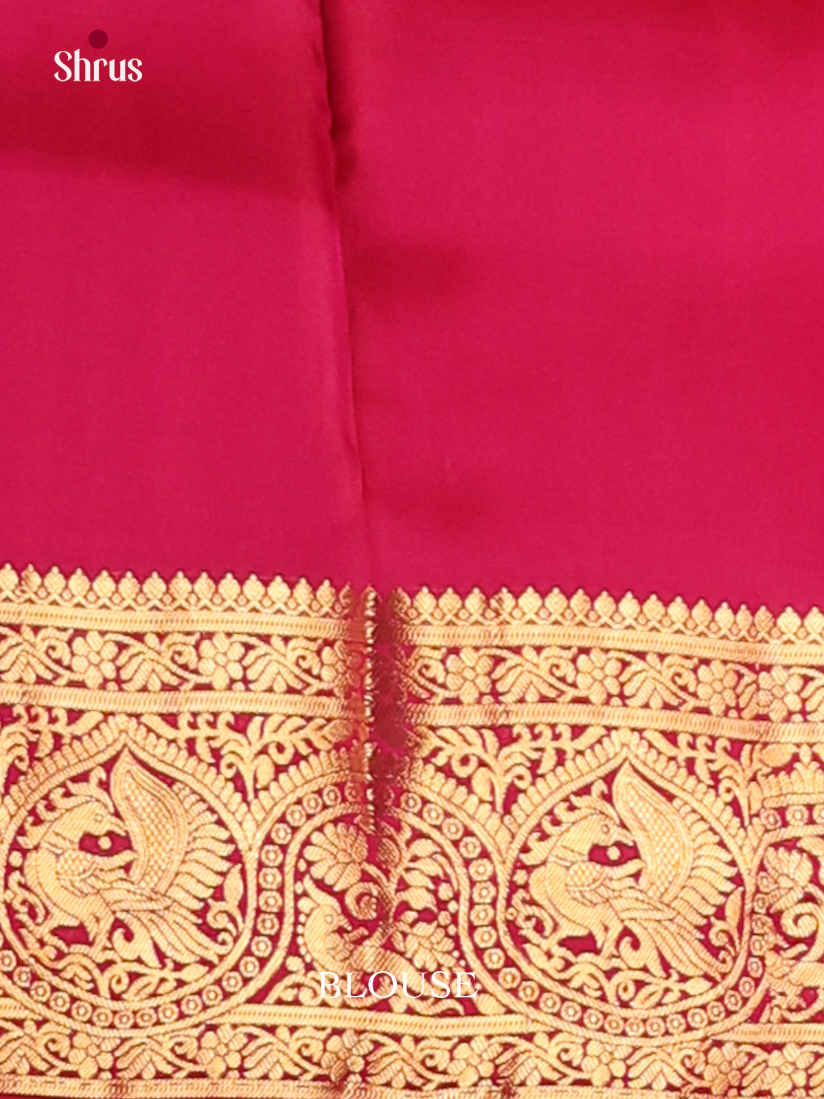 Red(Single Tone) - Kanchipuram-halfpure Saree - Shop on Shrus.com