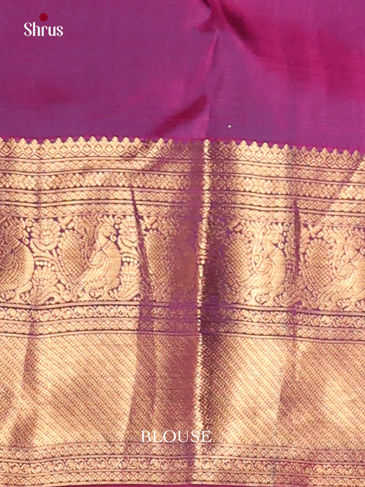 Blue & Purple - Kanchipuram-halfpure Saree