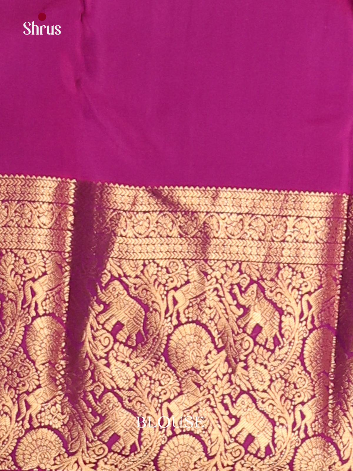 Lavender & Purple- Kanchipuram-halfpure Saree - Shop on Shrus.com