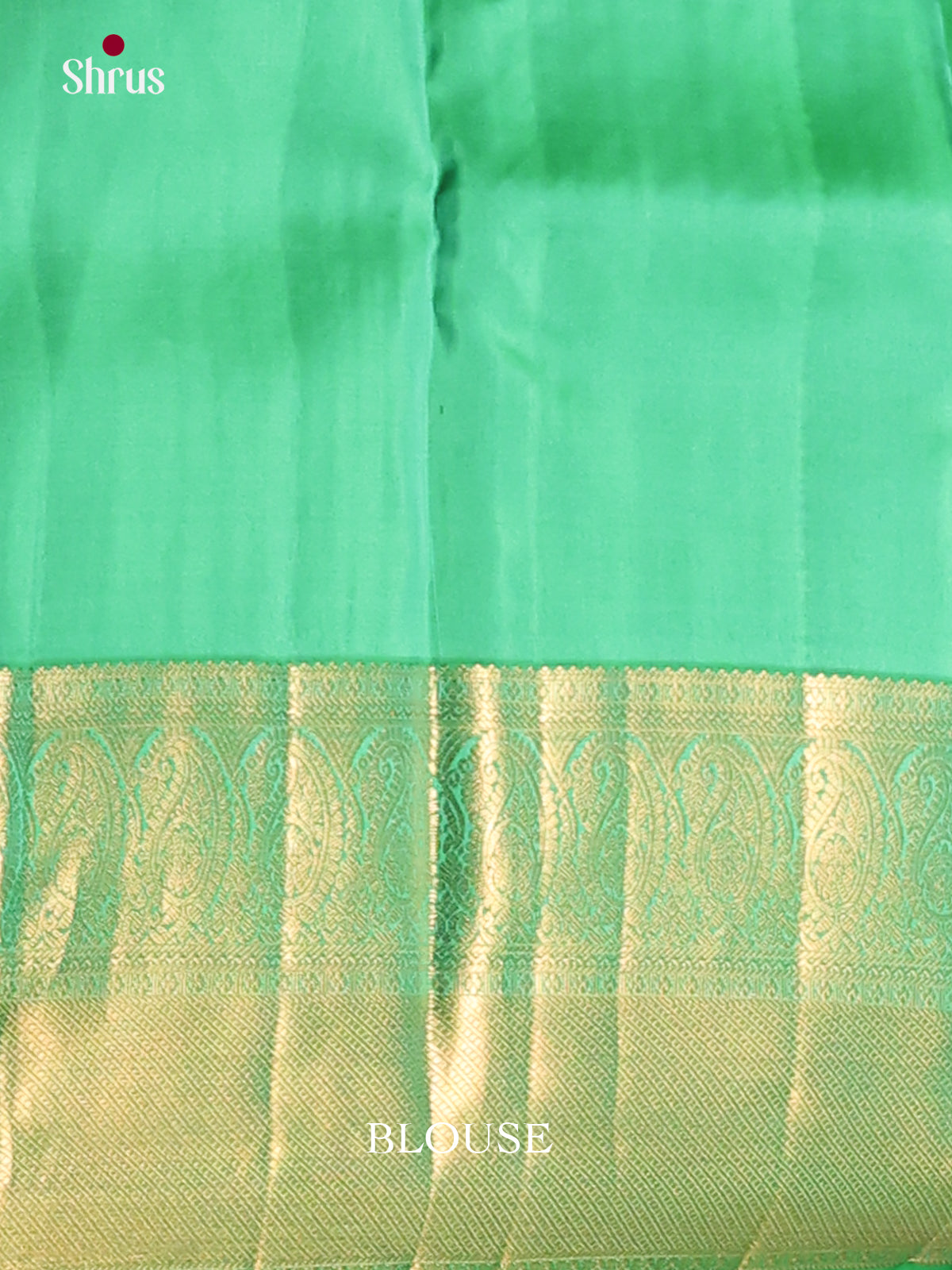 Teal & Green- Kanchipuram-halfpure Saree